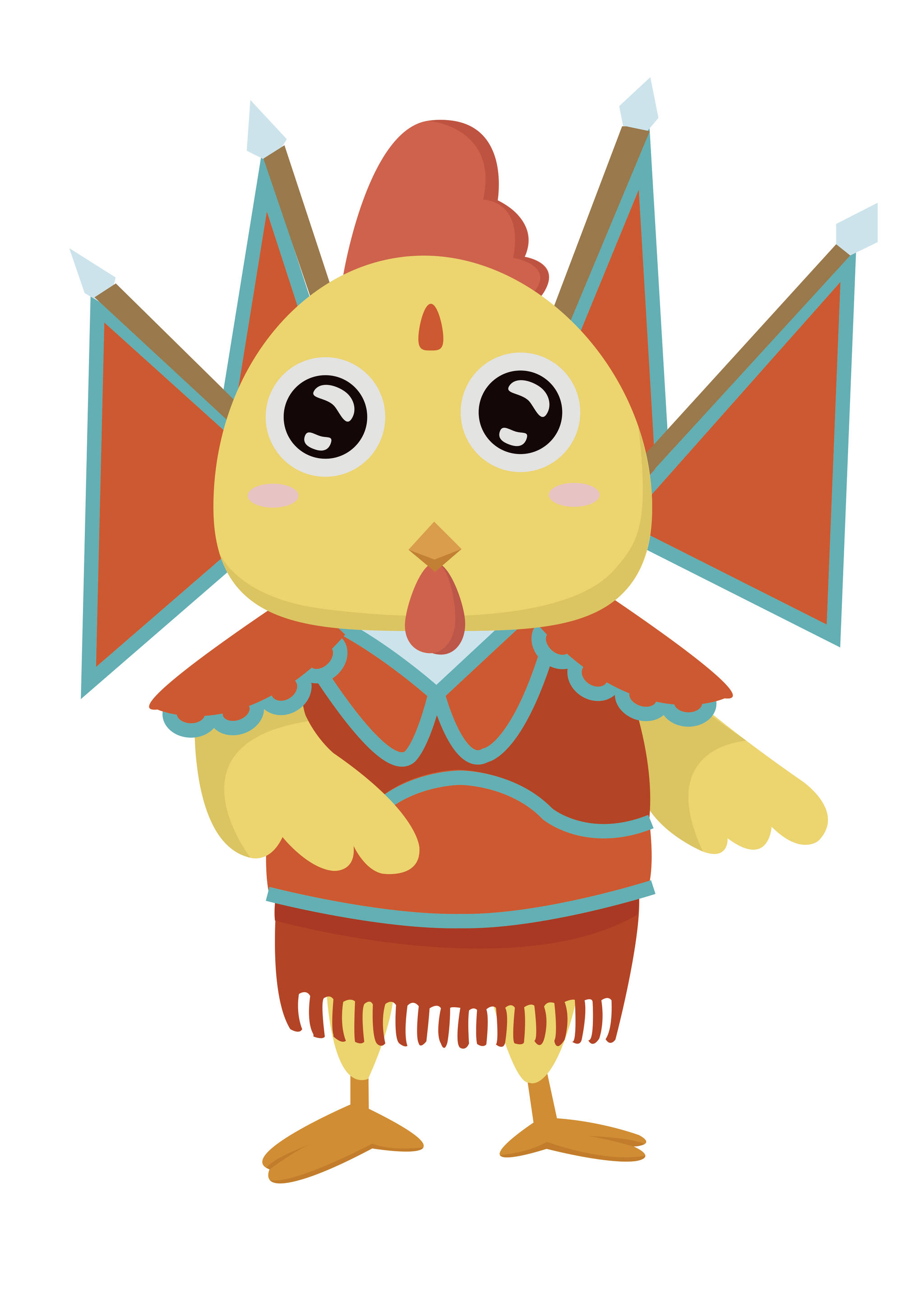 京剧鸡年吉祥物——康泰