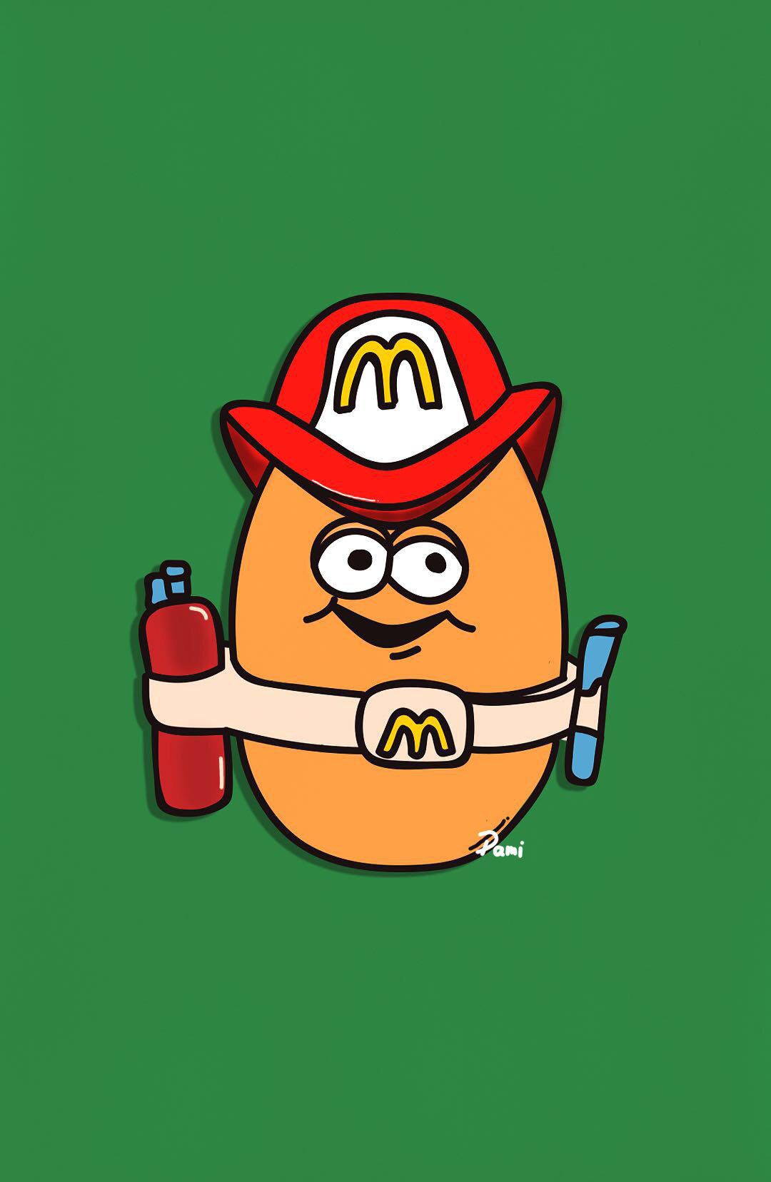 麦当劳玩具系列插画