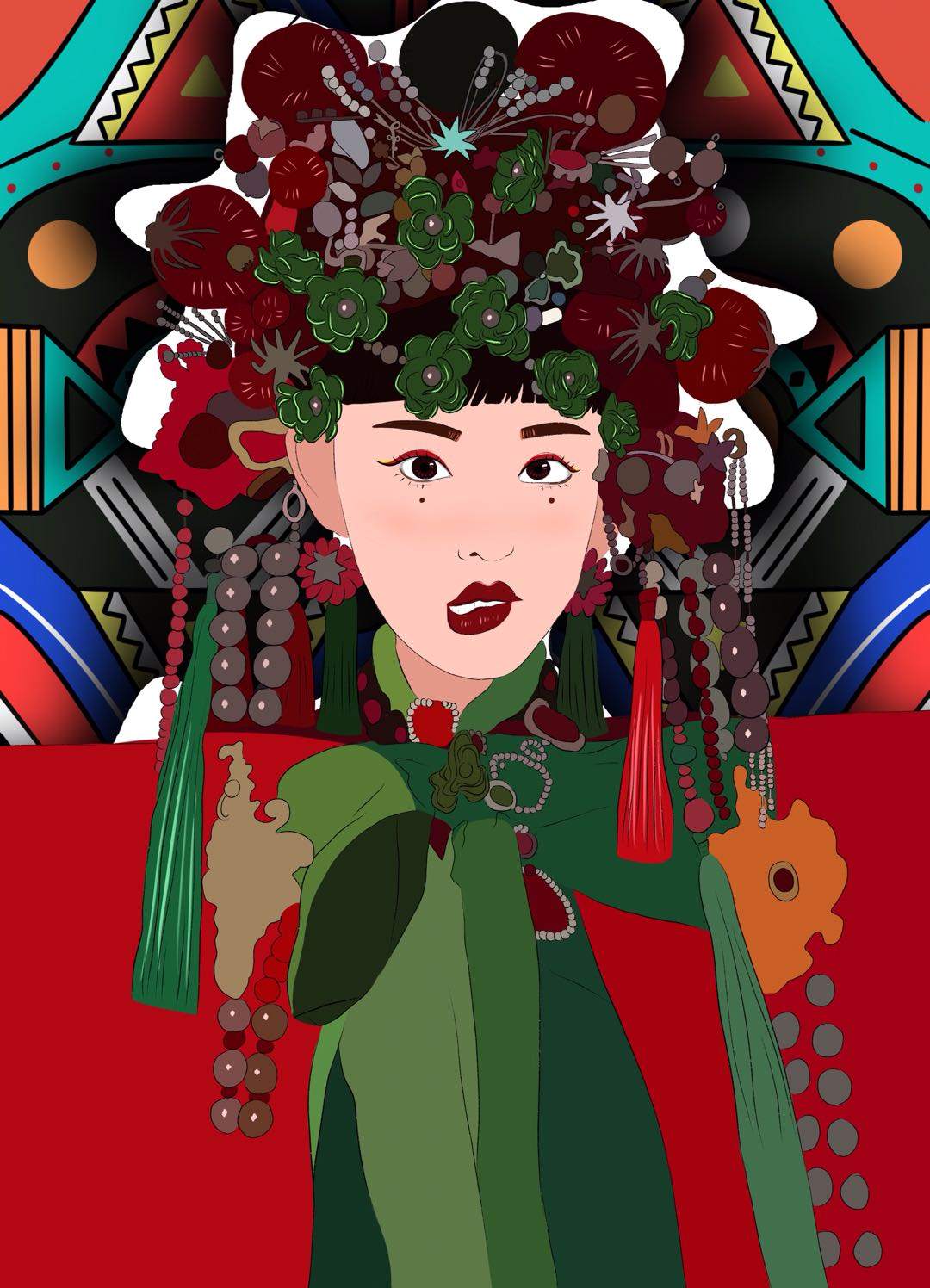 写实风手绘插画人物23