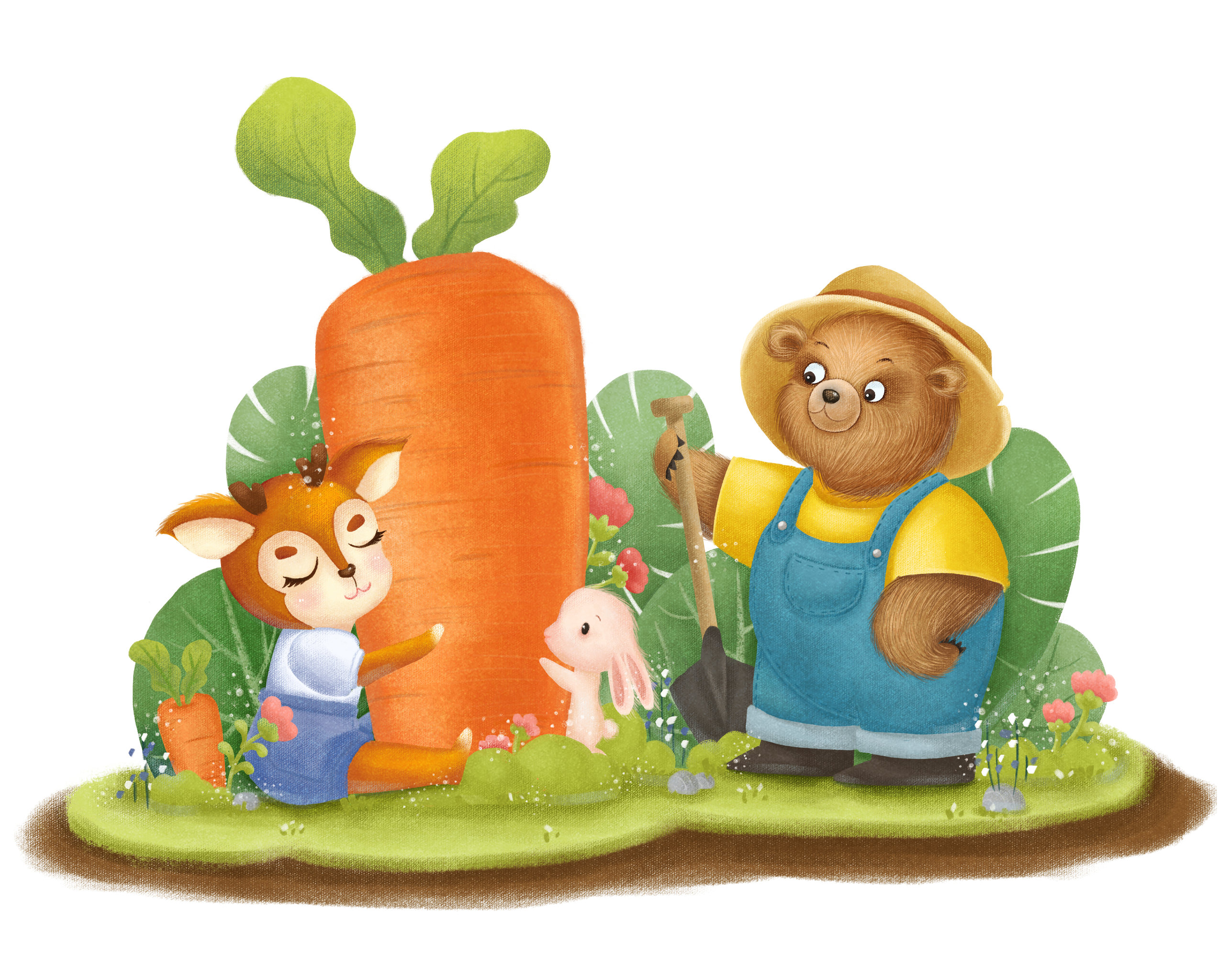 拔萝卜 - 鹿浅忆 - 原创作品 - 视觉中国(shijueme)