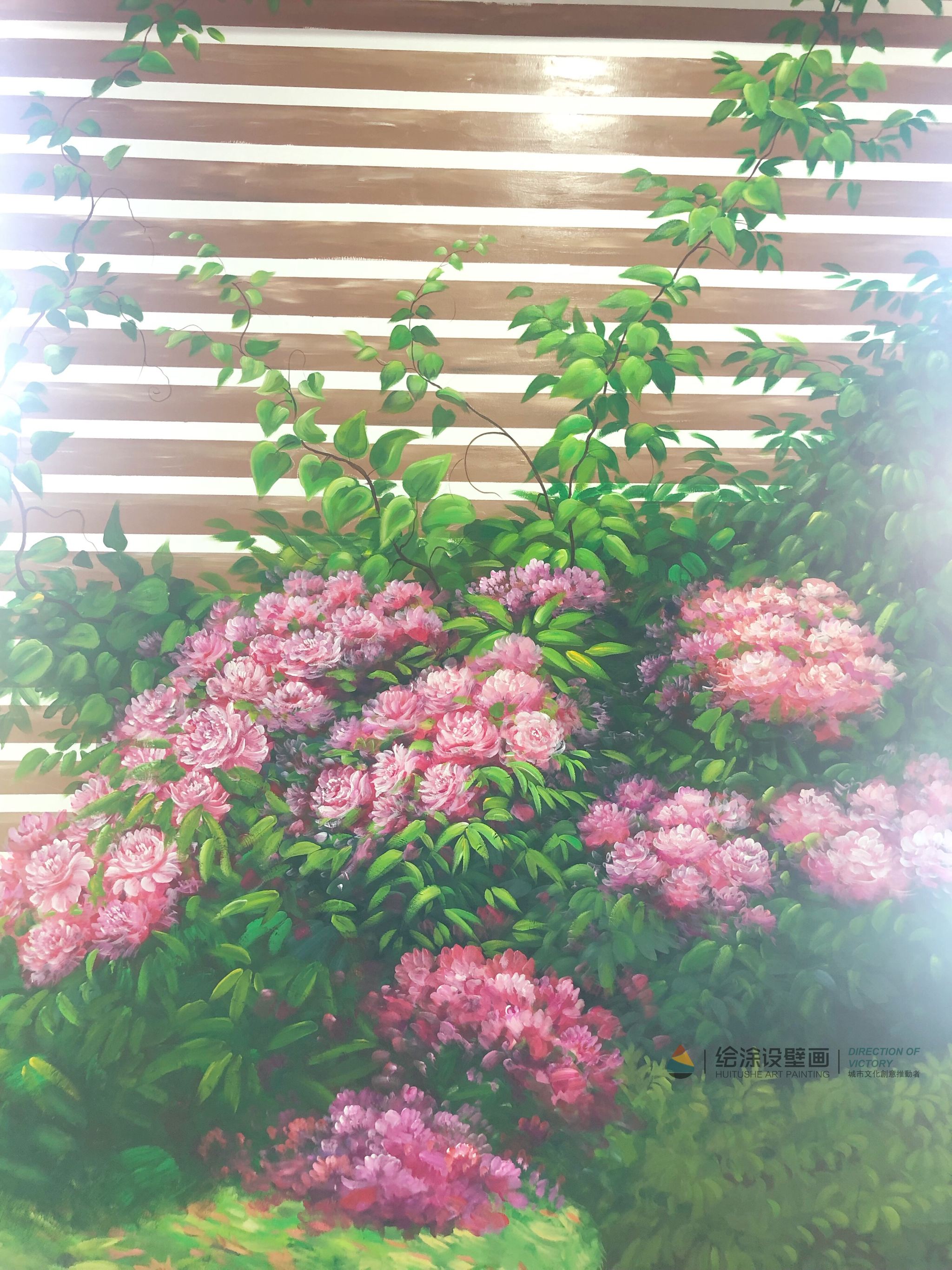 风景画墙绘彩绘