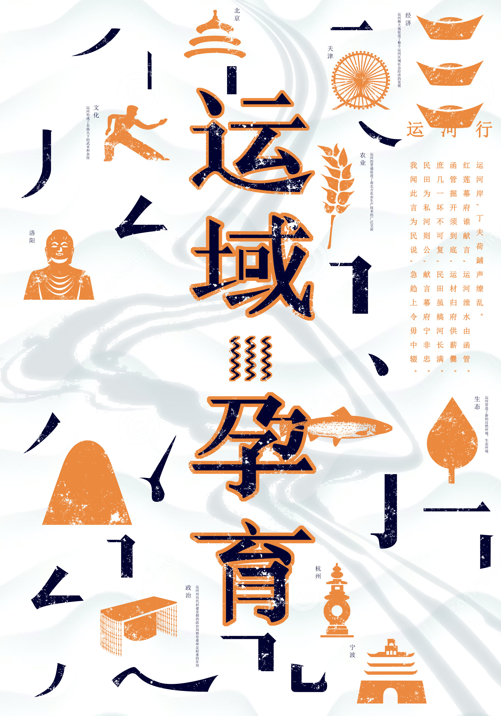 运·域——运河文化主题海报
