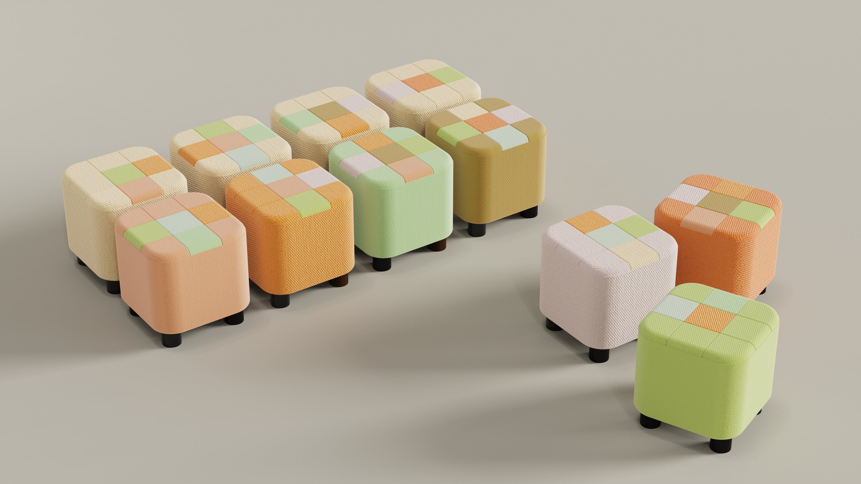 拼趣--模块化趣味儿童凳