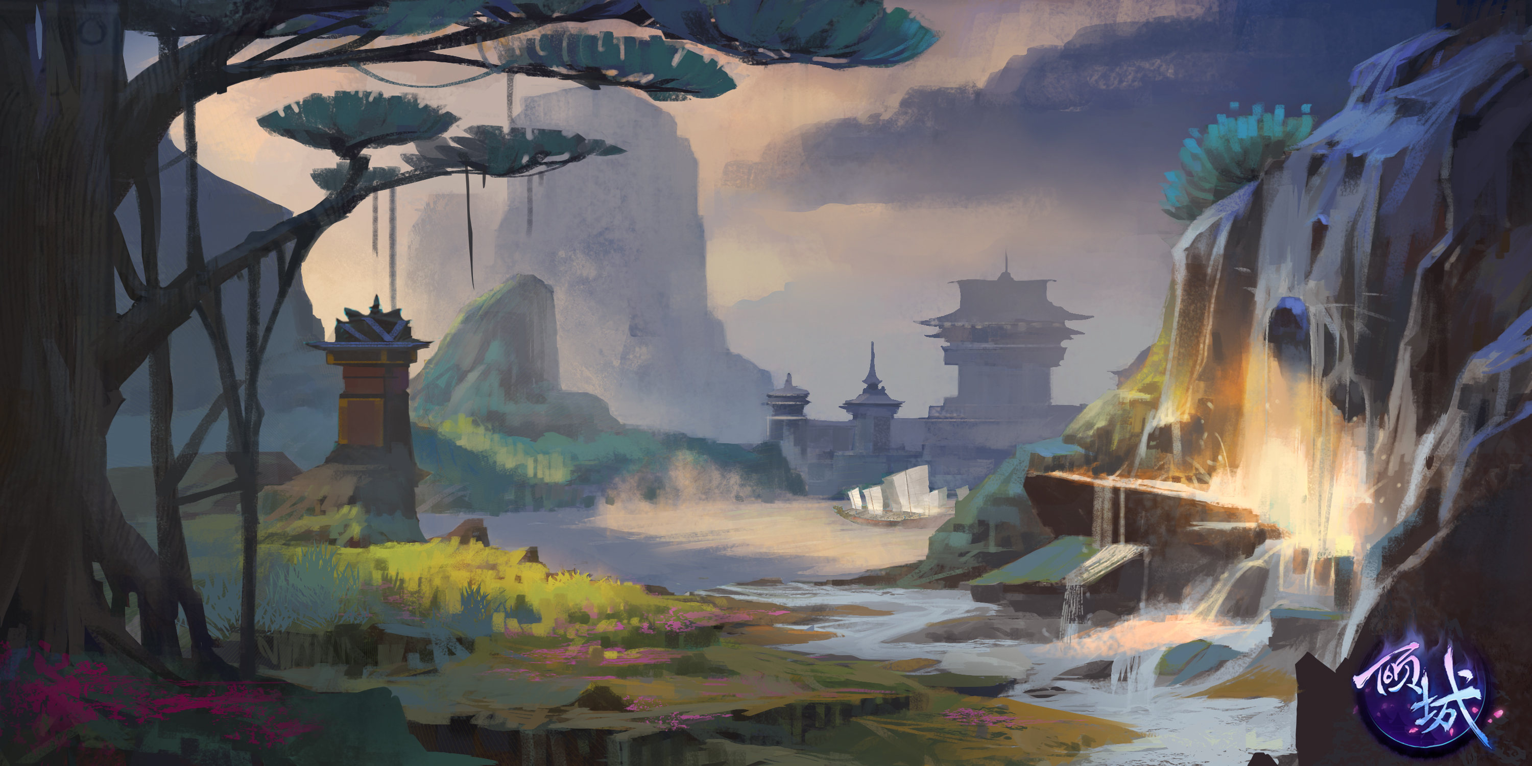 2015.7.11倾城 气氛场景第一波 - 游戏美术原画动漫设计教程 - 原创作