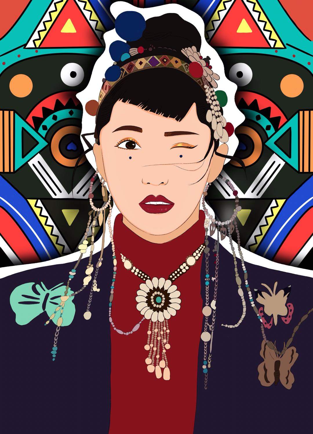 写实风手绘插画人物3 - ann - 原创作品 - 视觉中国(shijueme)