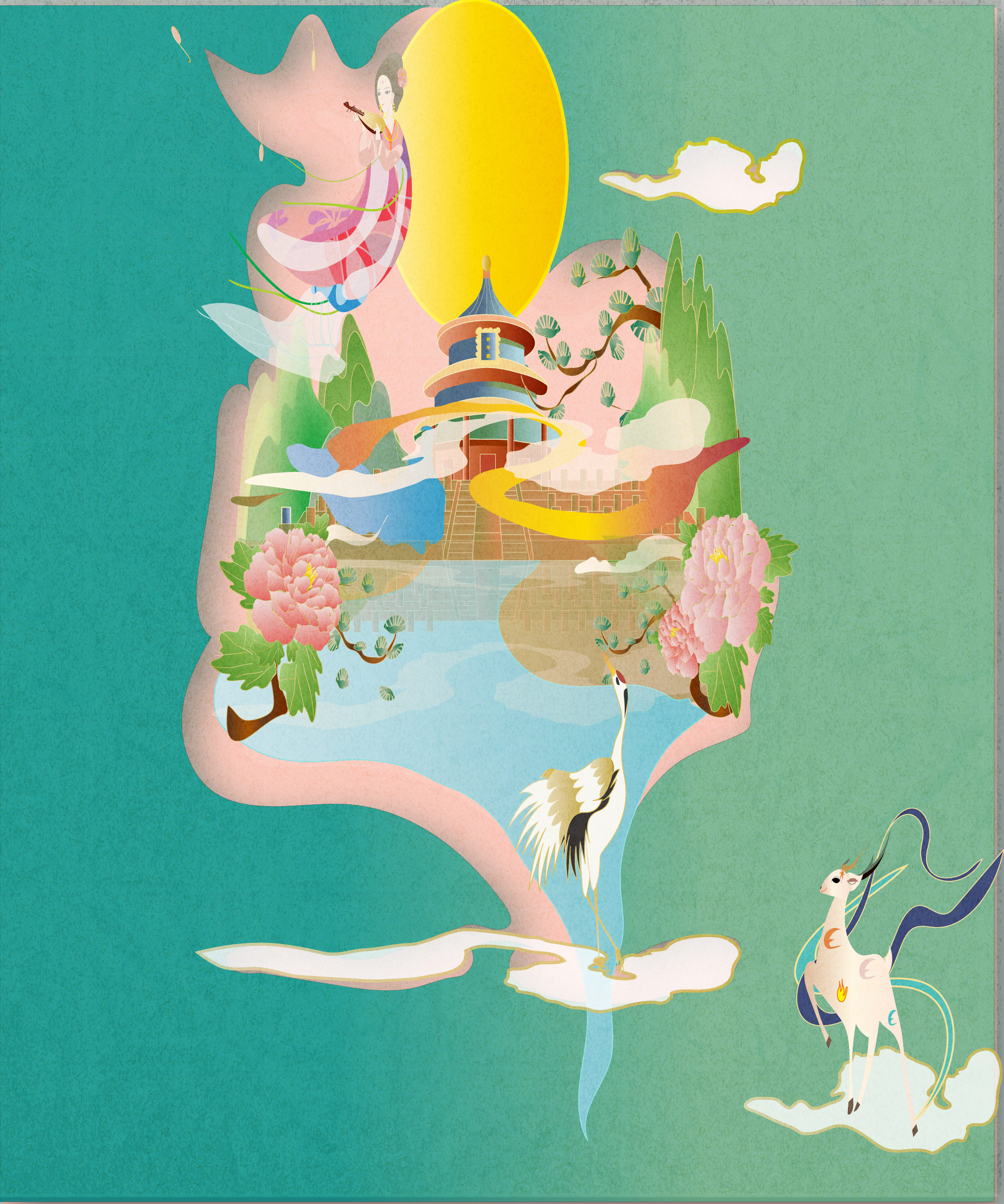 美好天坛 - 叮叮 - 原创作品 - 视觉中国(shijueme)