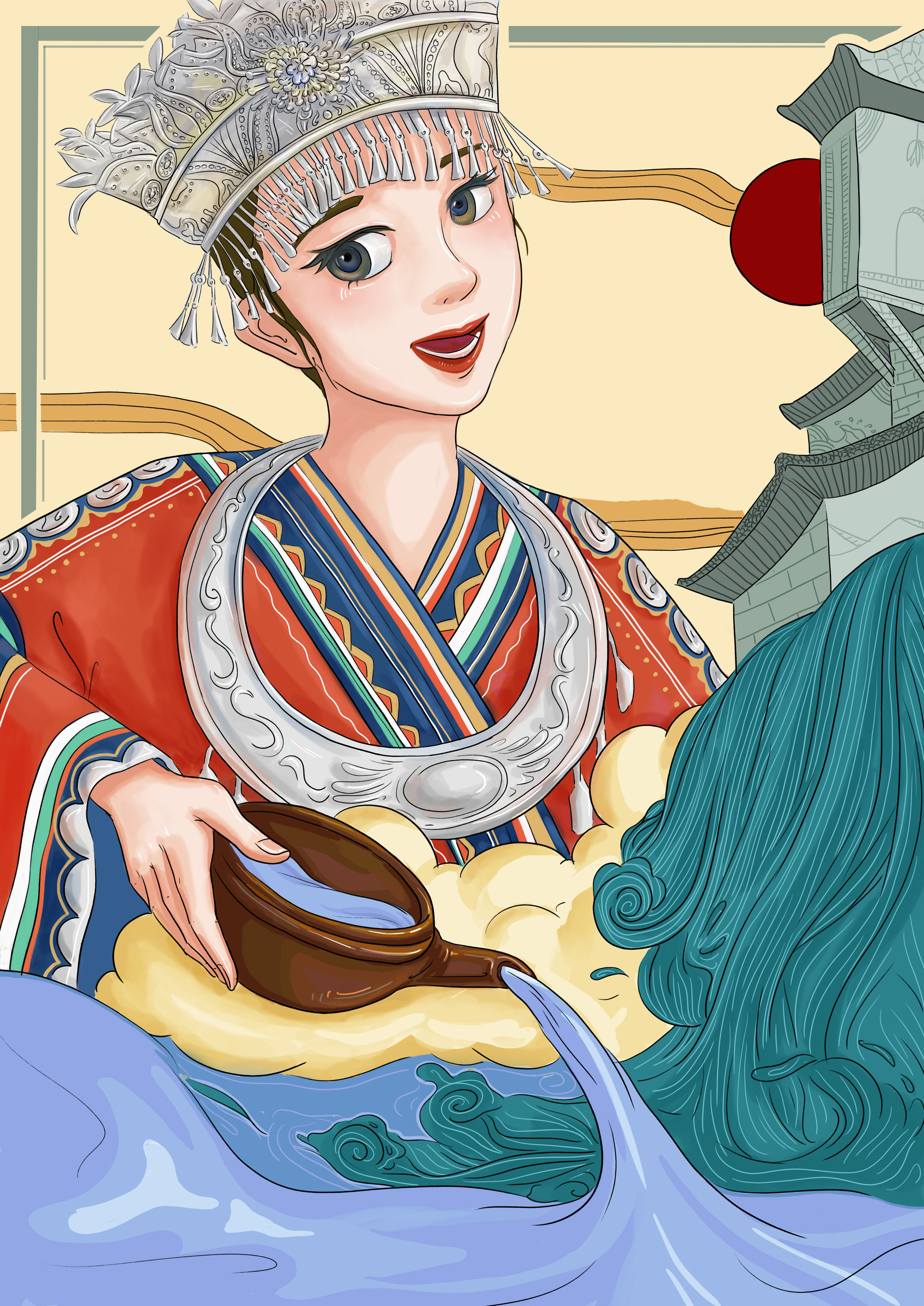 少数民族风情·苗族落日情