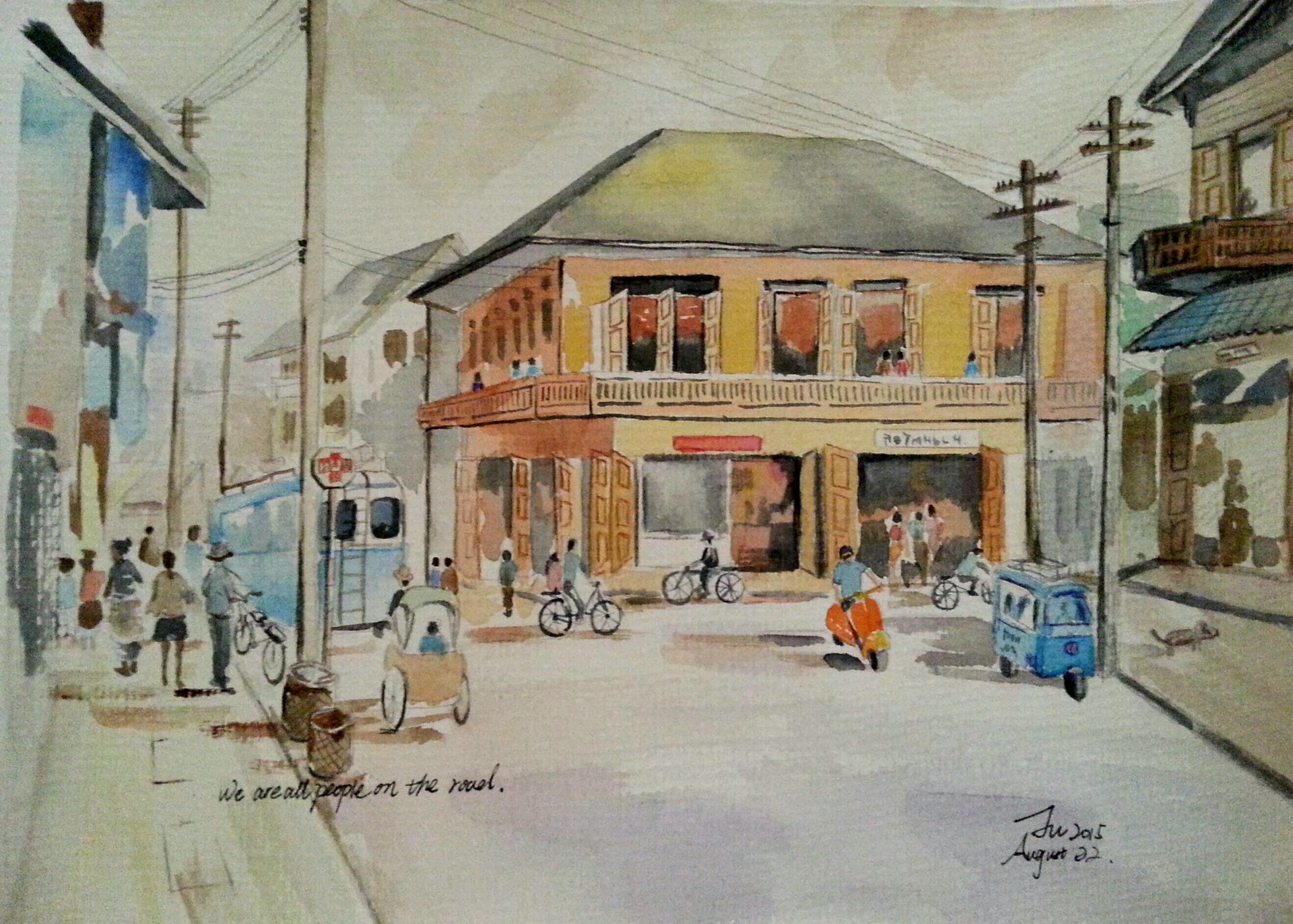 喜欢thanakorn chaijinda的城市风景水彩