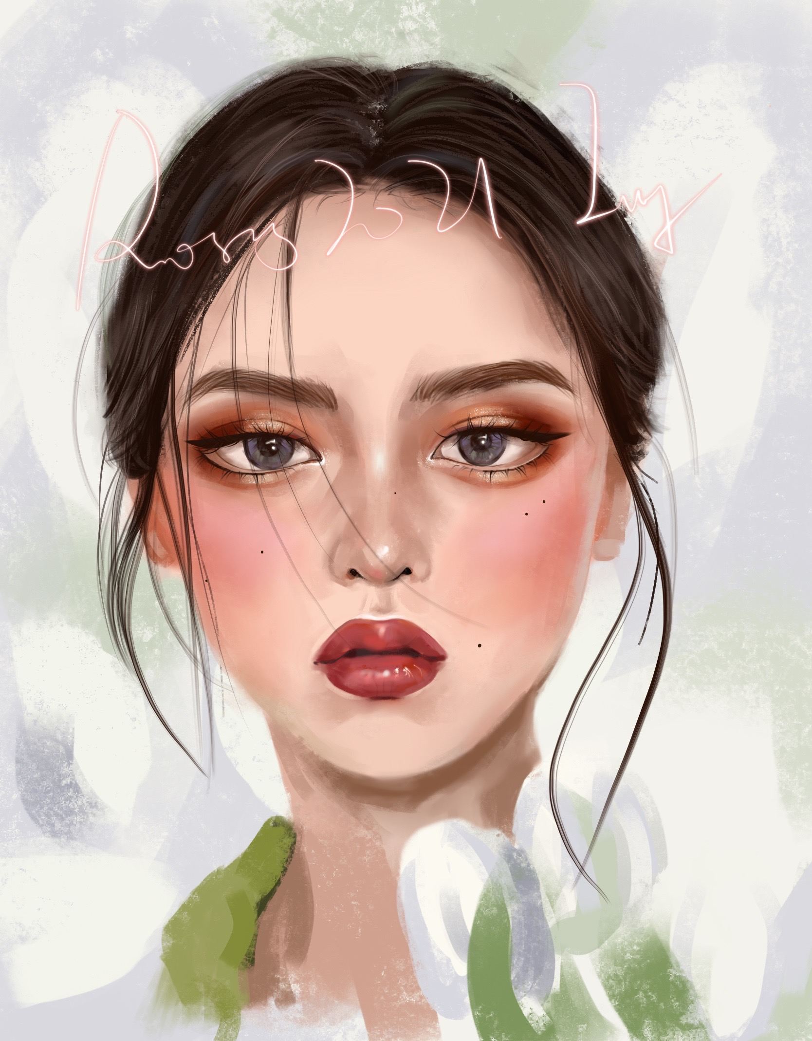 人物头像插画作品