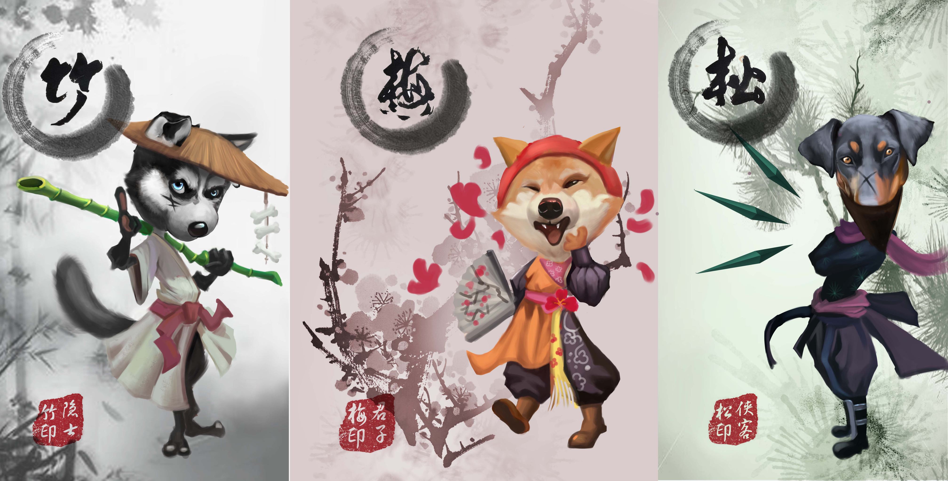 都有侠义之心,但大侠的处事之道各有不同,有如松般刚劲正直的蒙面侠客