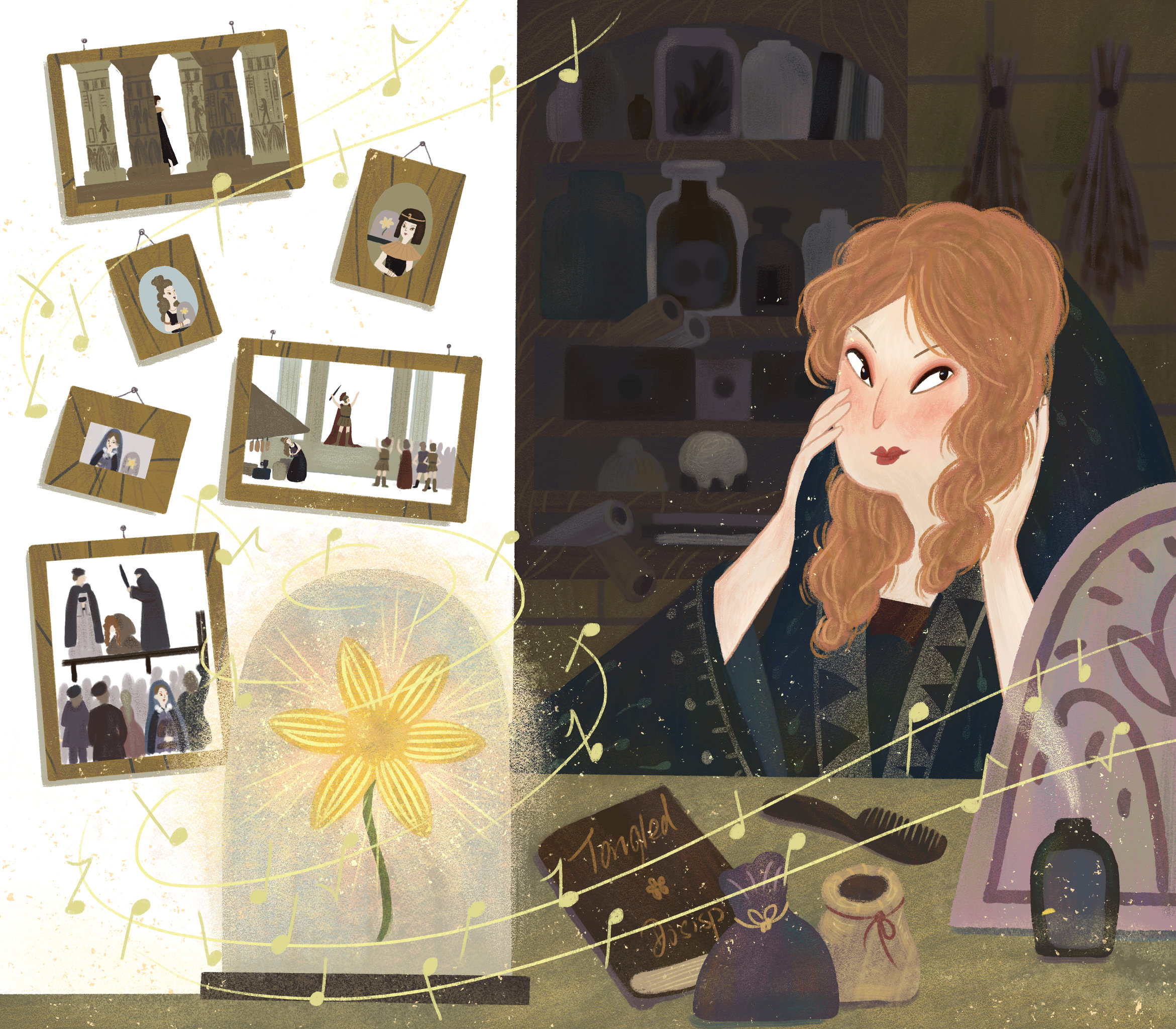 《长发公主》插图