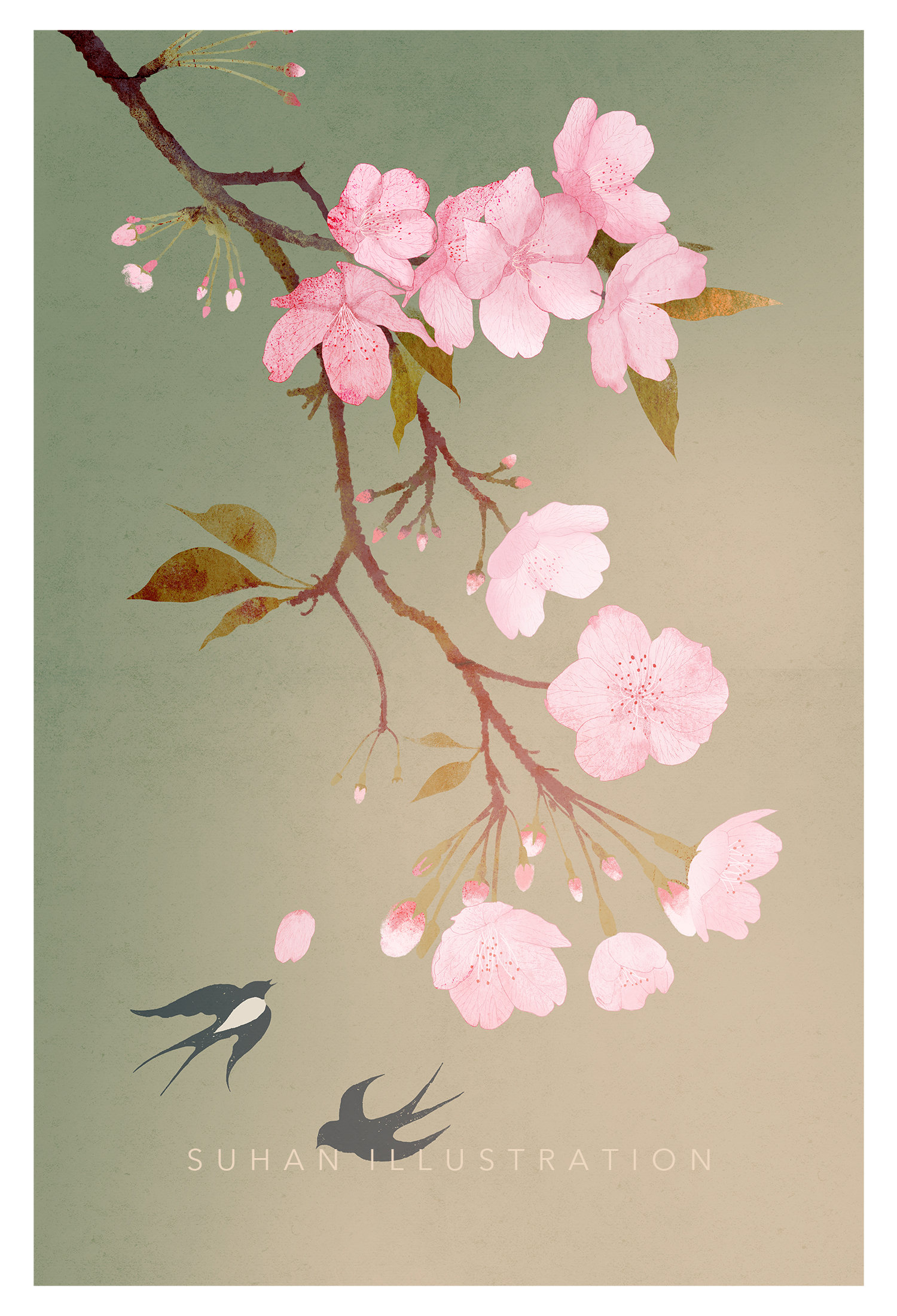 2020年度插画总结|在冬夜,赴孤岛诗社的约