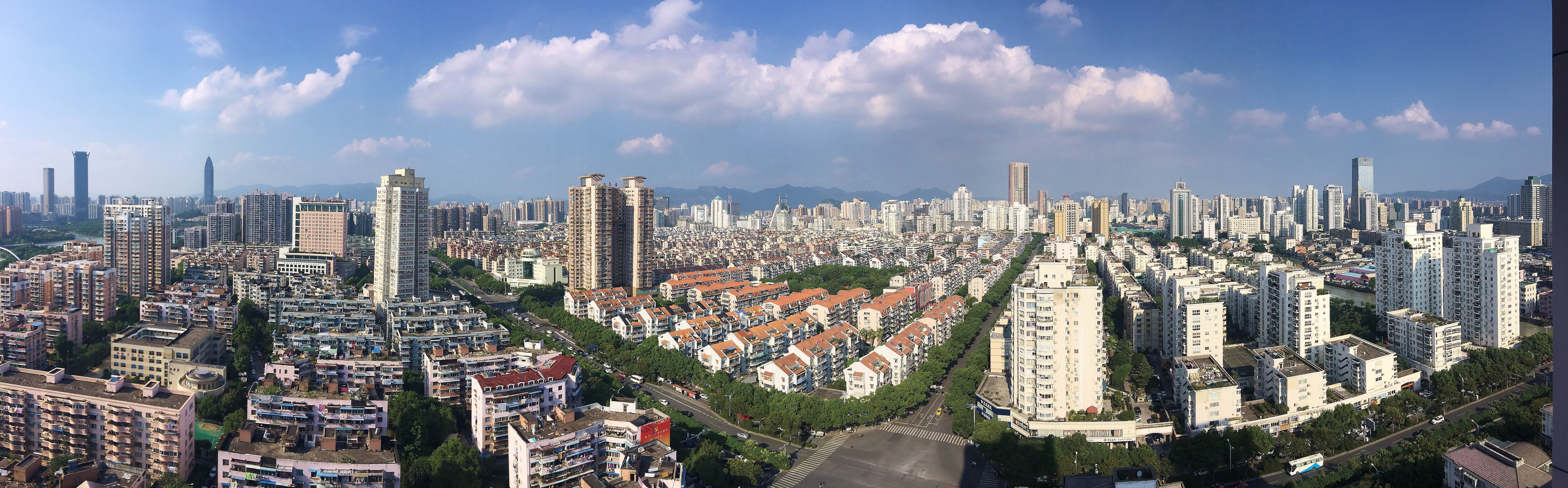 温州市区全景图