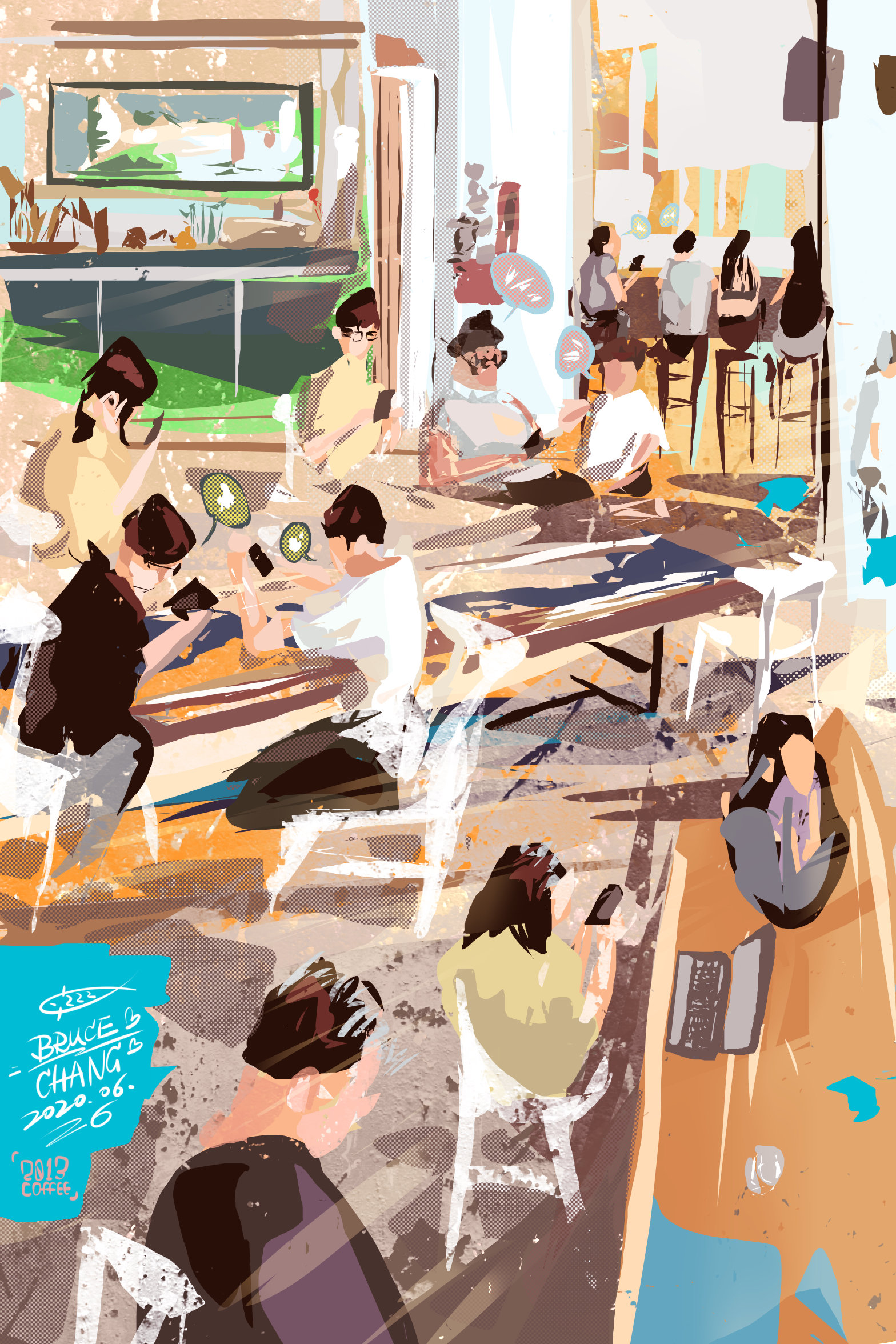 生活碎片写生-插画