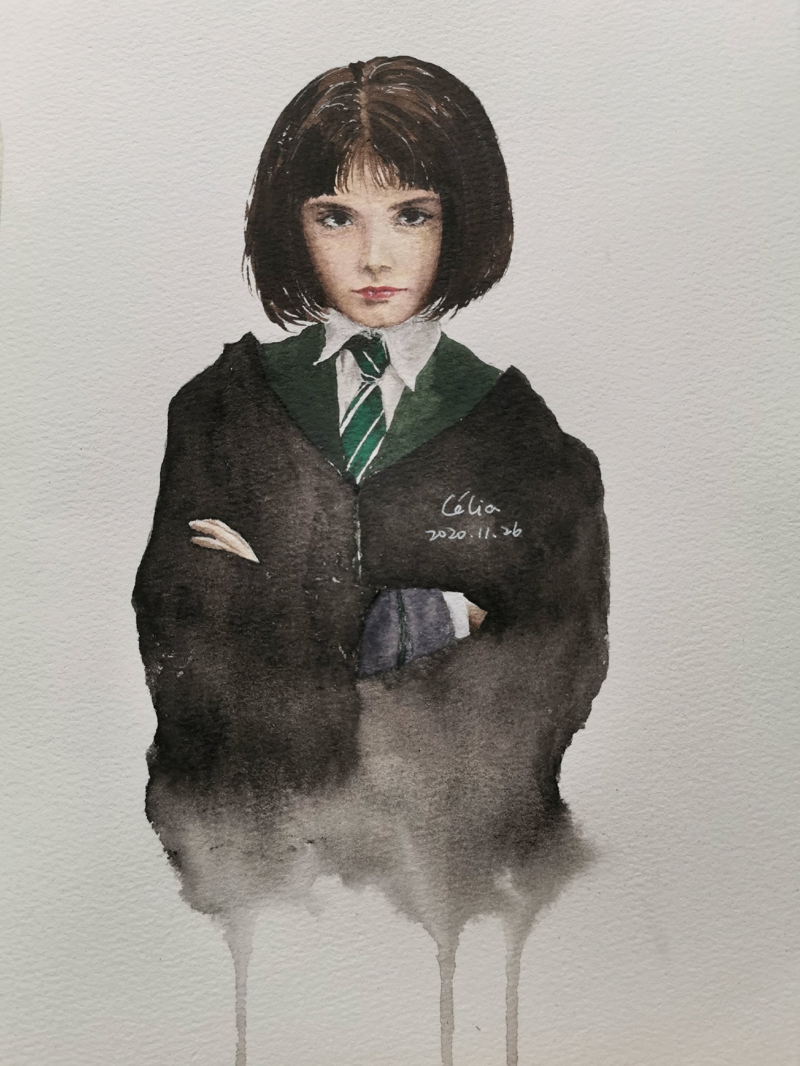 哈利波特人物水彩原创