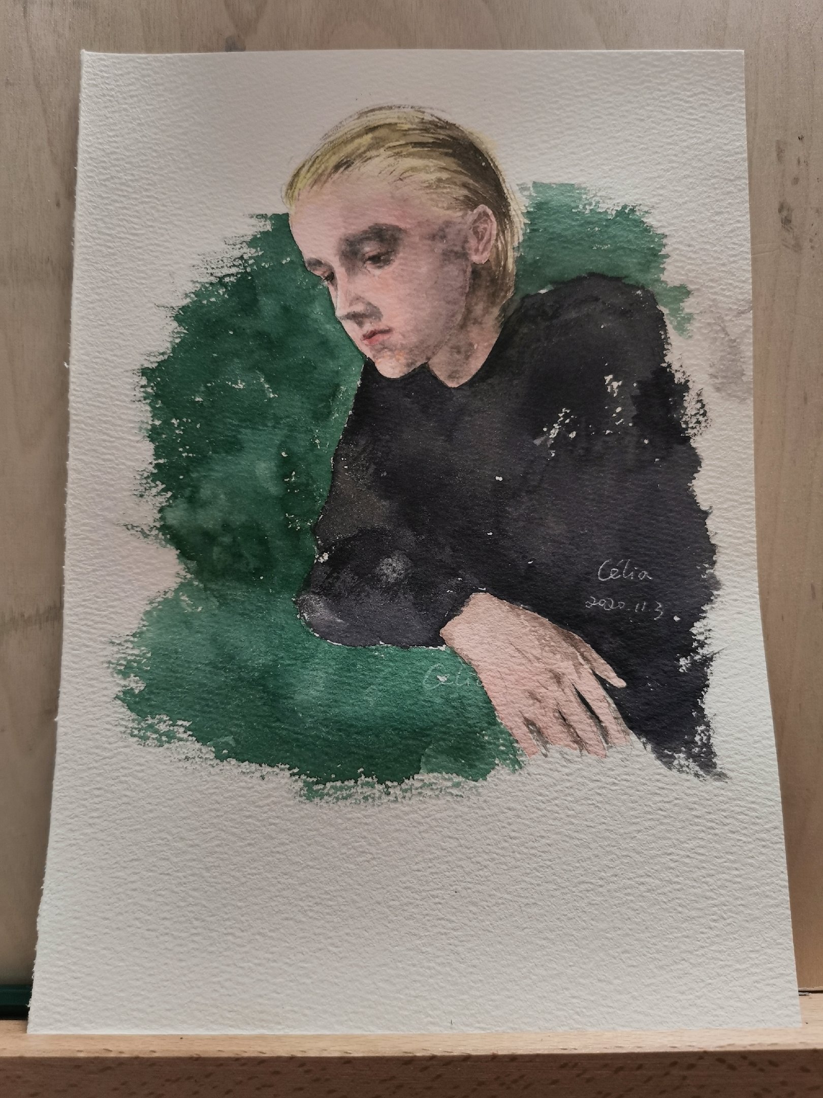 哈利波特人物水彩原创