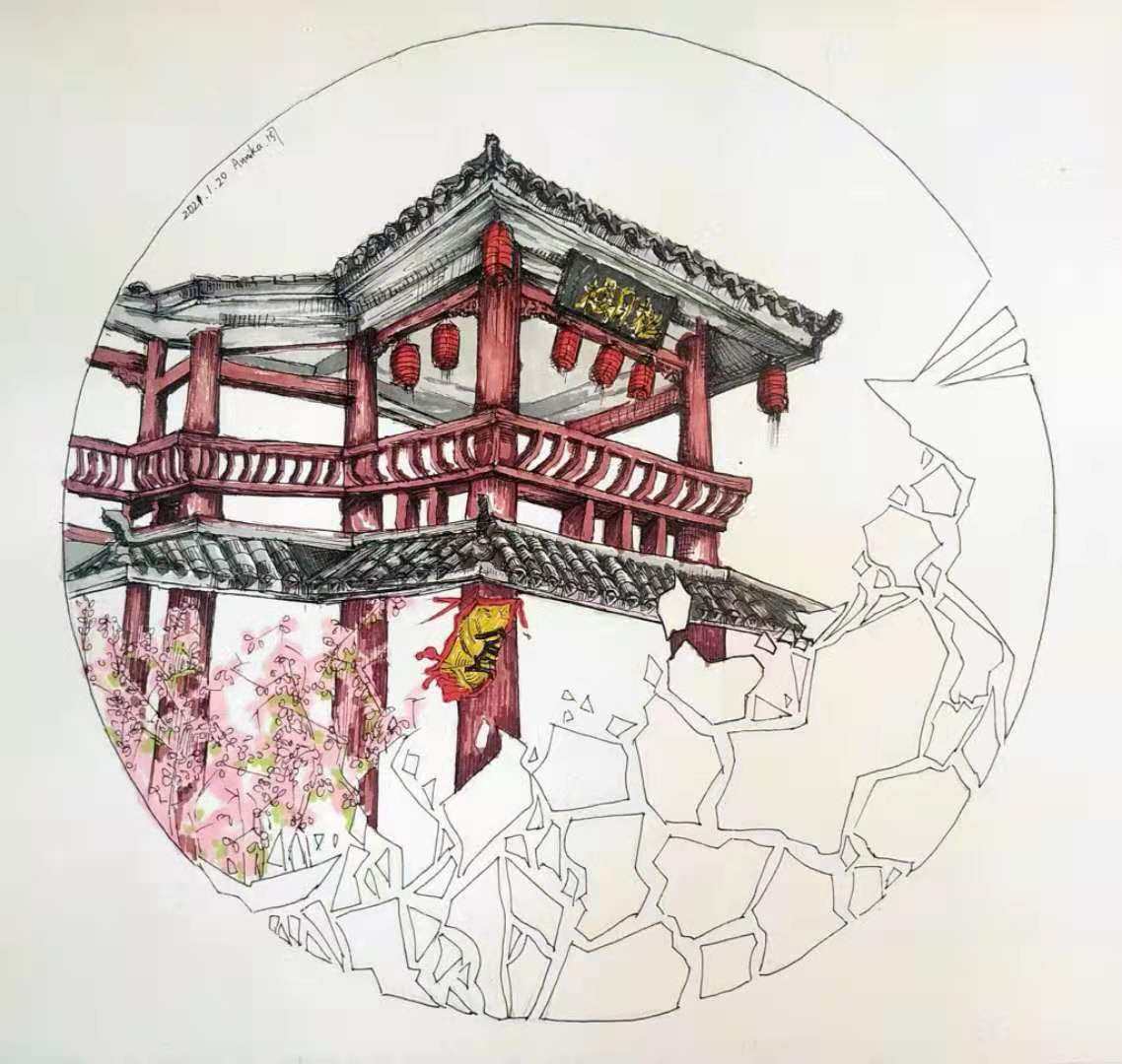 古楼- 小葵 - 原创作品 - 视觉中国(shijueme)