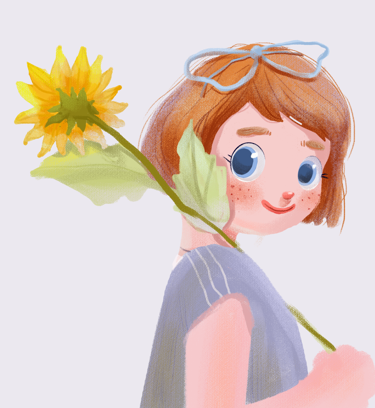 向日葵女孩 - 摇头头666 - 原创作品 - 视觉中国(shijueme)