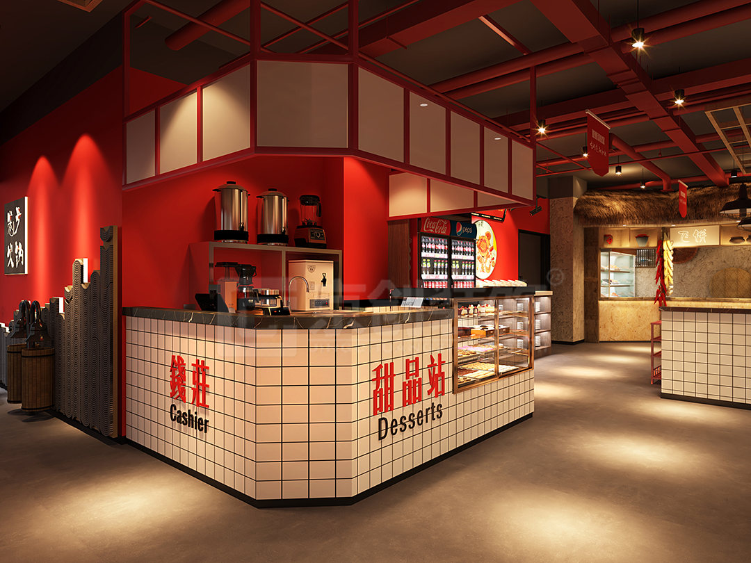 市井风巷子火锅店设计,京创装饰设计作品