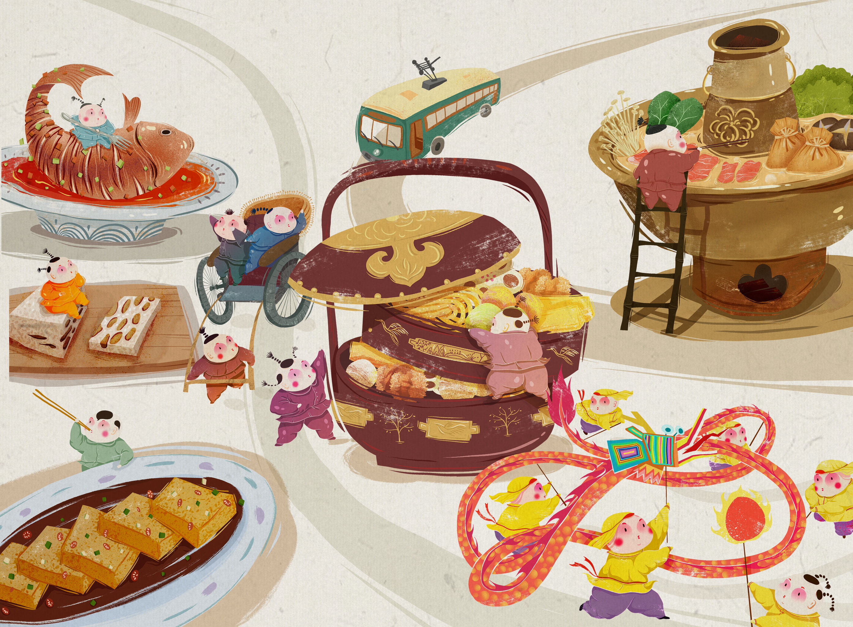 北京的美食庙会