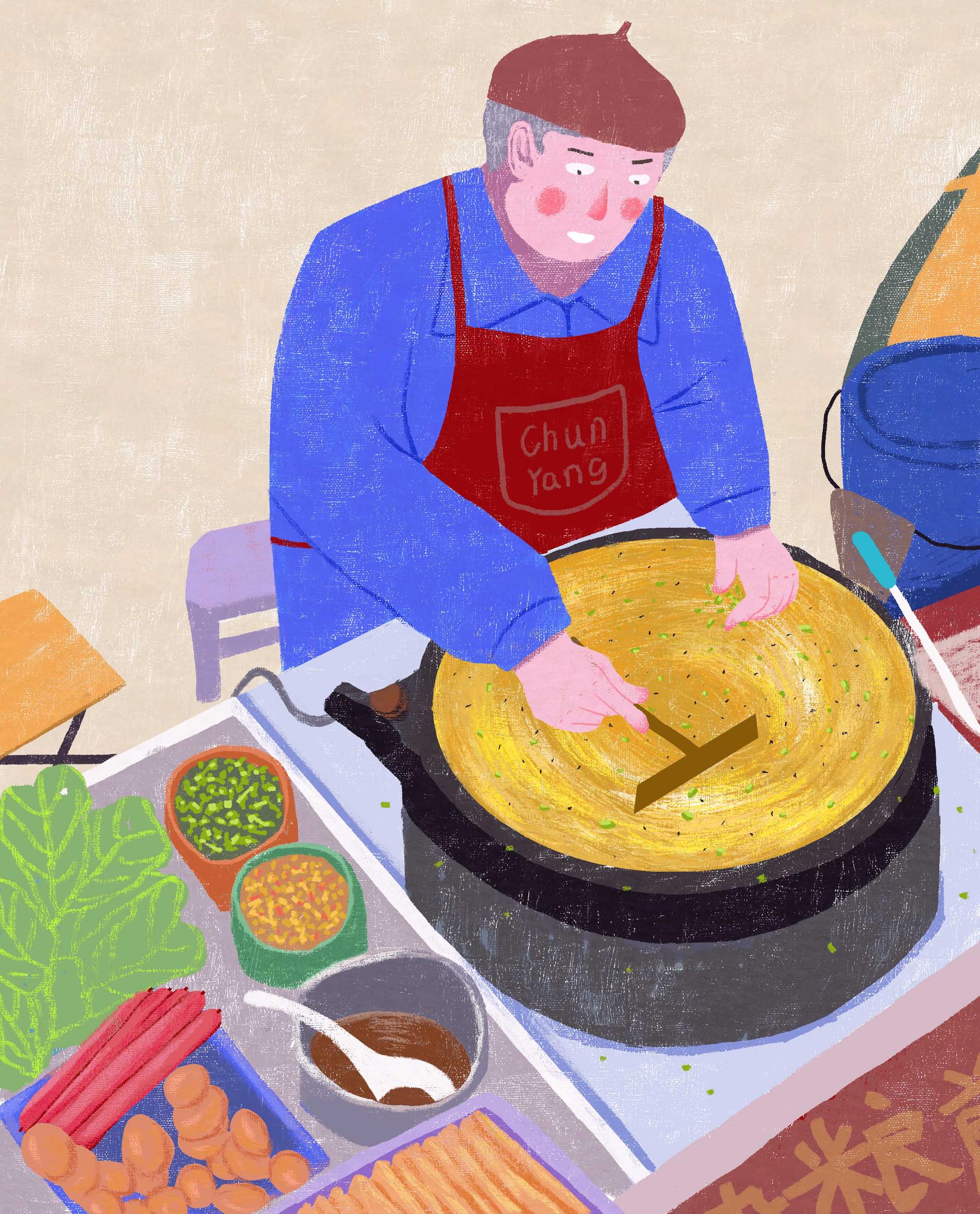 杂粮煎饼 - 鲭汀 - 原创作品 - 视觉中国(shijueme)