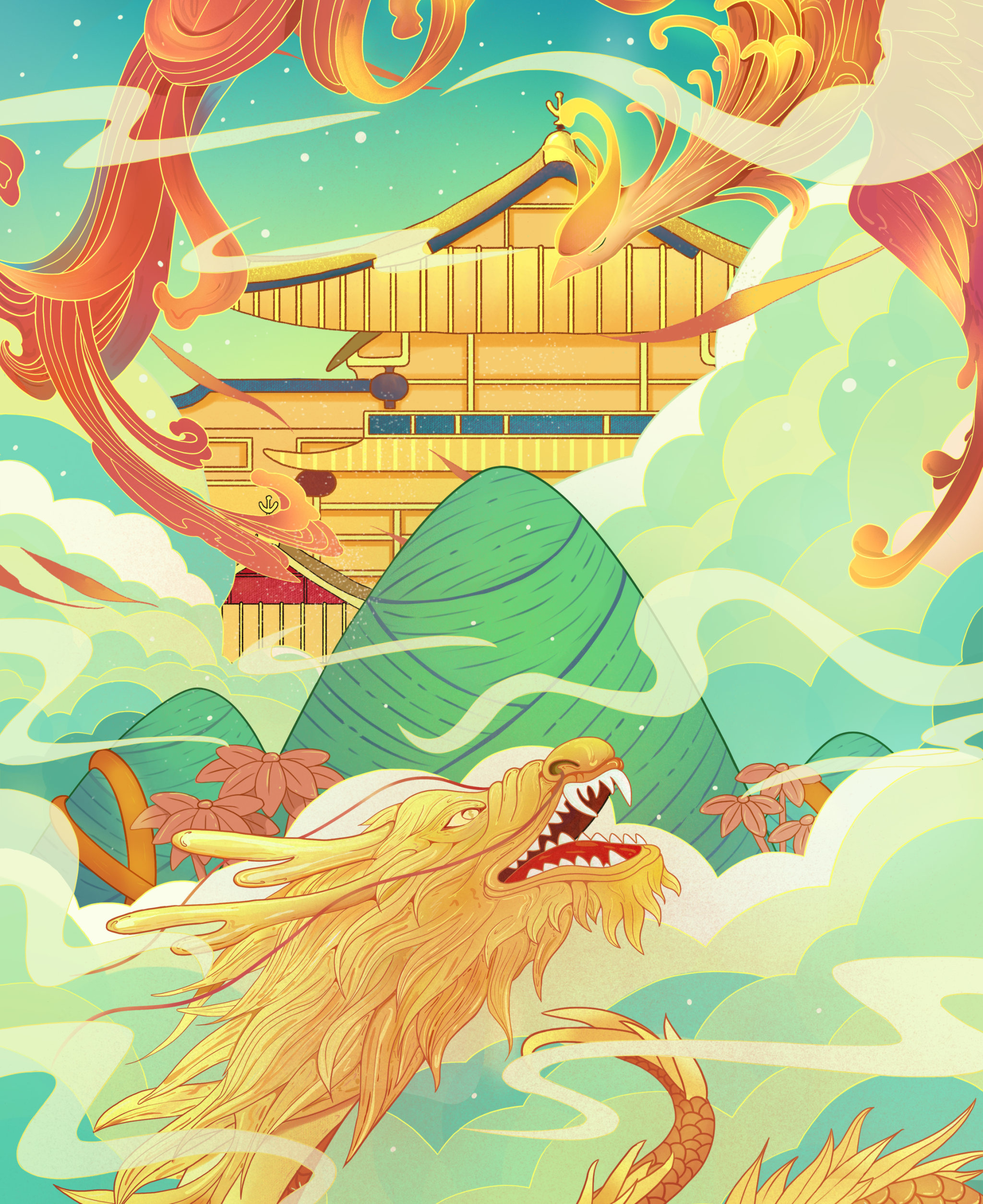 国朝端午节插画 - 虞哩插画师 - 原创作品 - 视觉中国(shijueme)