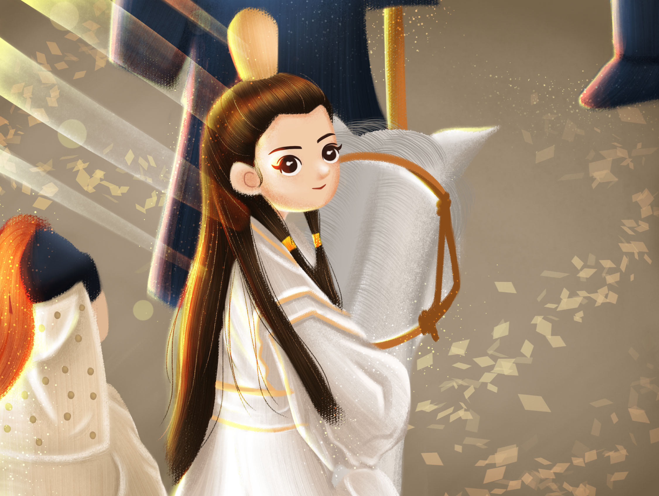 电影插画倚天屠龙记