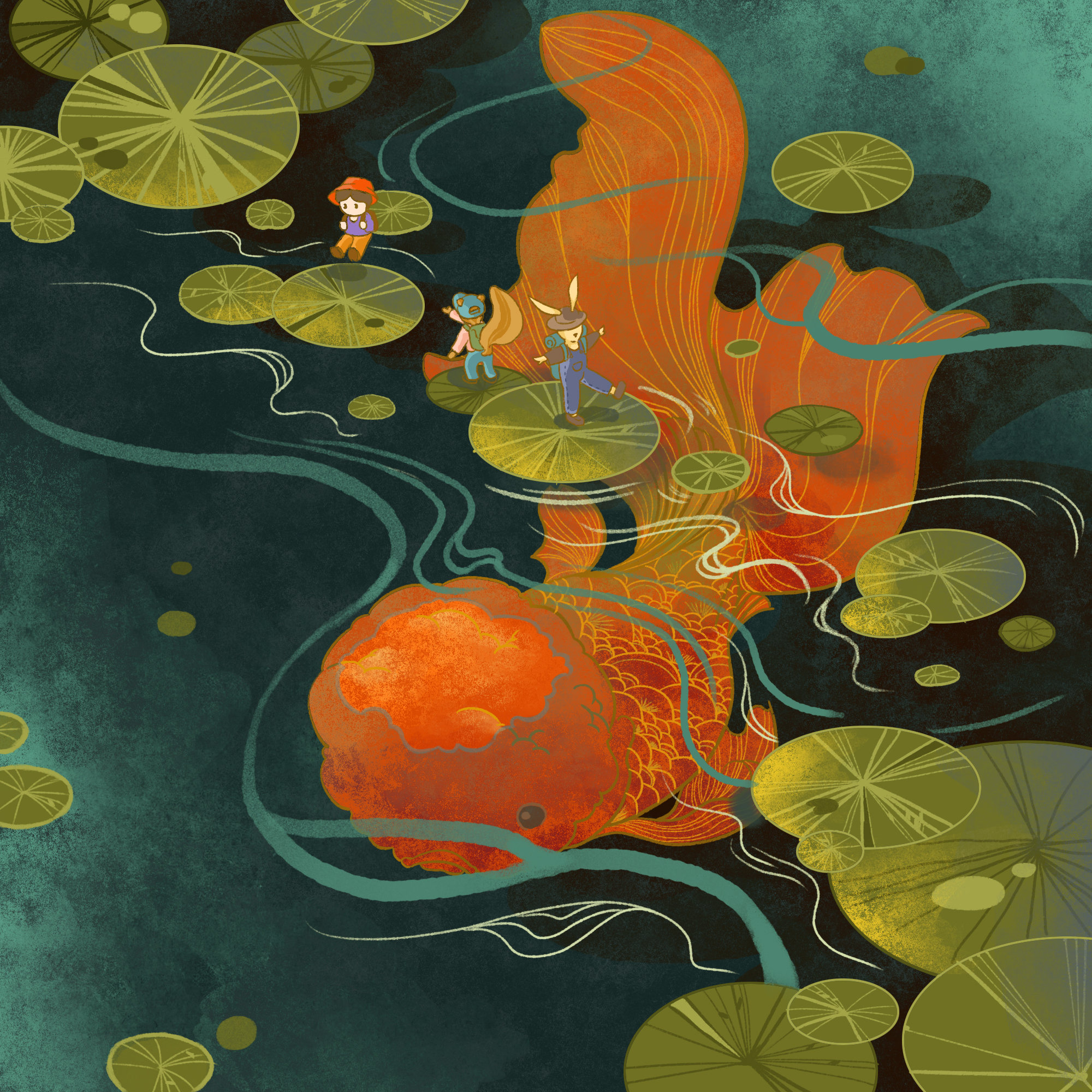 金鱼- 冬芒子 - 原创作品 - 视觉中国(shijueme)