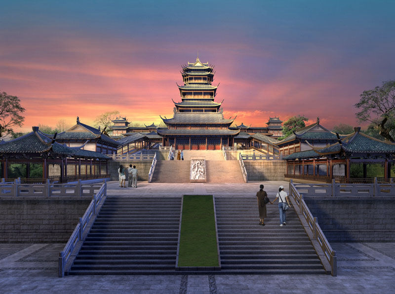 建筑古建筑效果图 - qiaoqiao184 - 原创作品 - 视觉中国(shijueme)