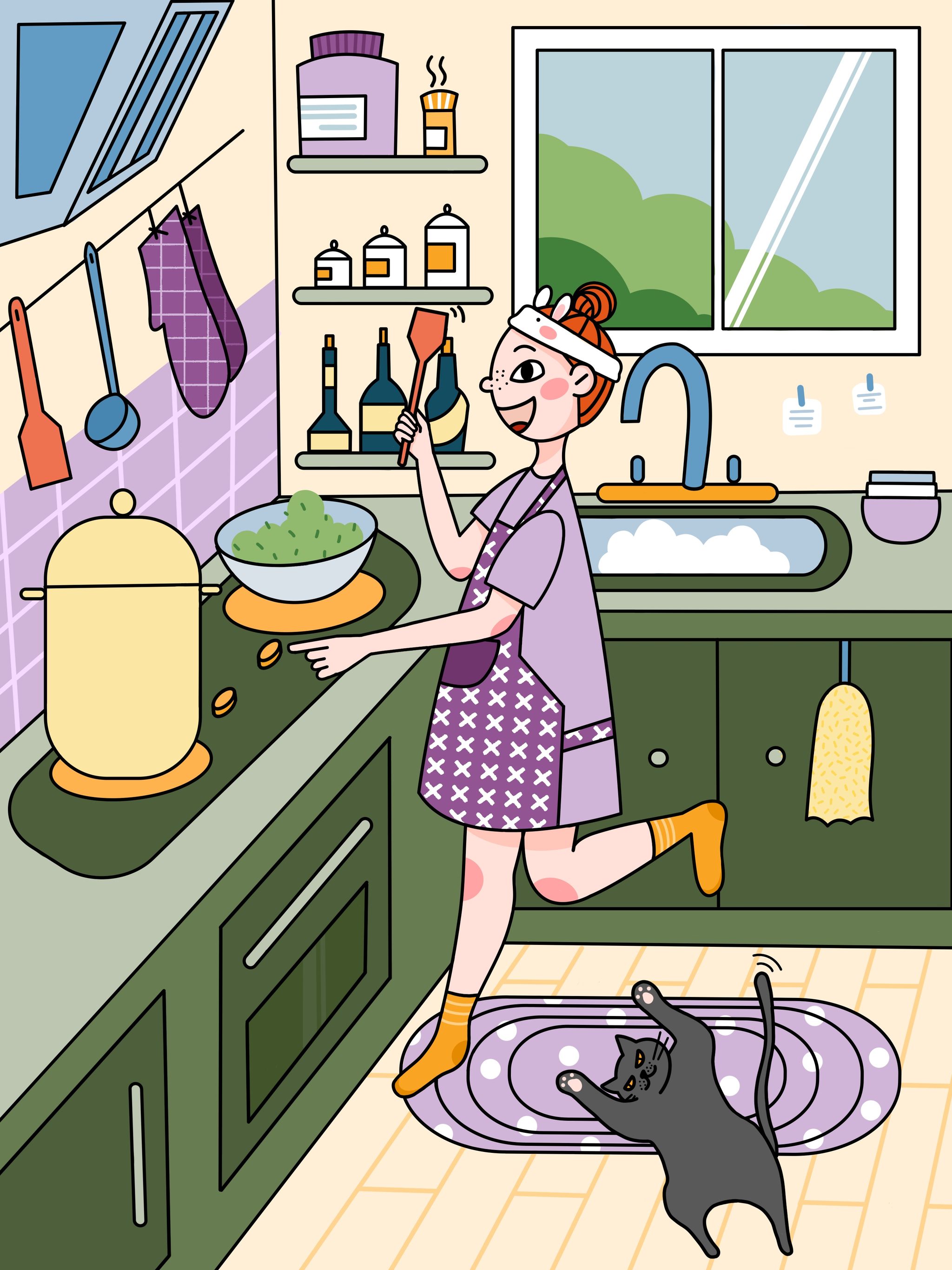 十段家庭主妇的日常 - 一颗南瓜 - 原创作品 - 视觉中国(shijueme)