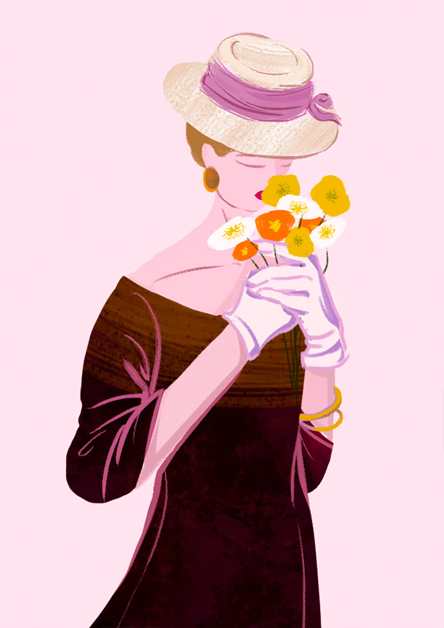 插画60s复古摩登画报