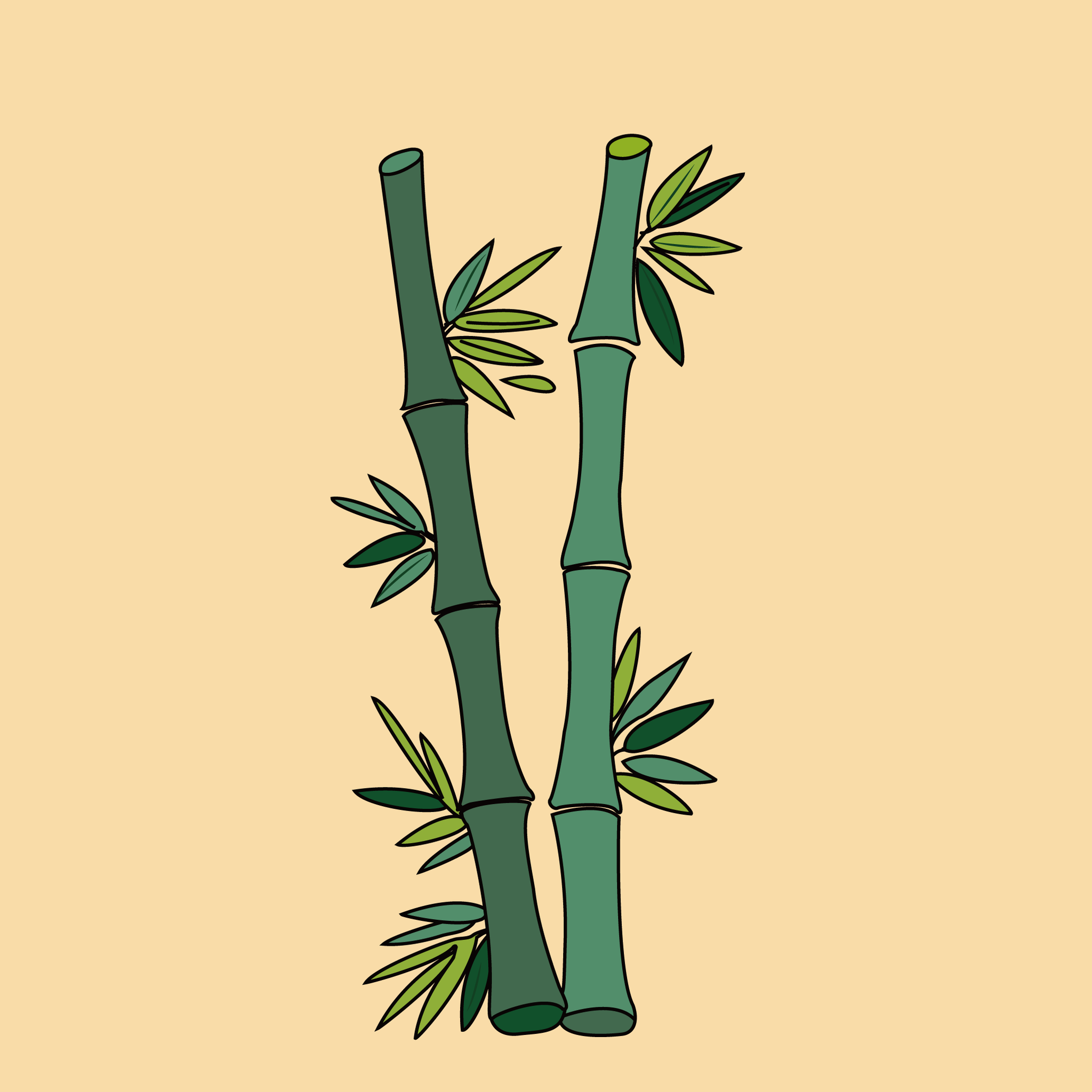 竹子简笔画插图