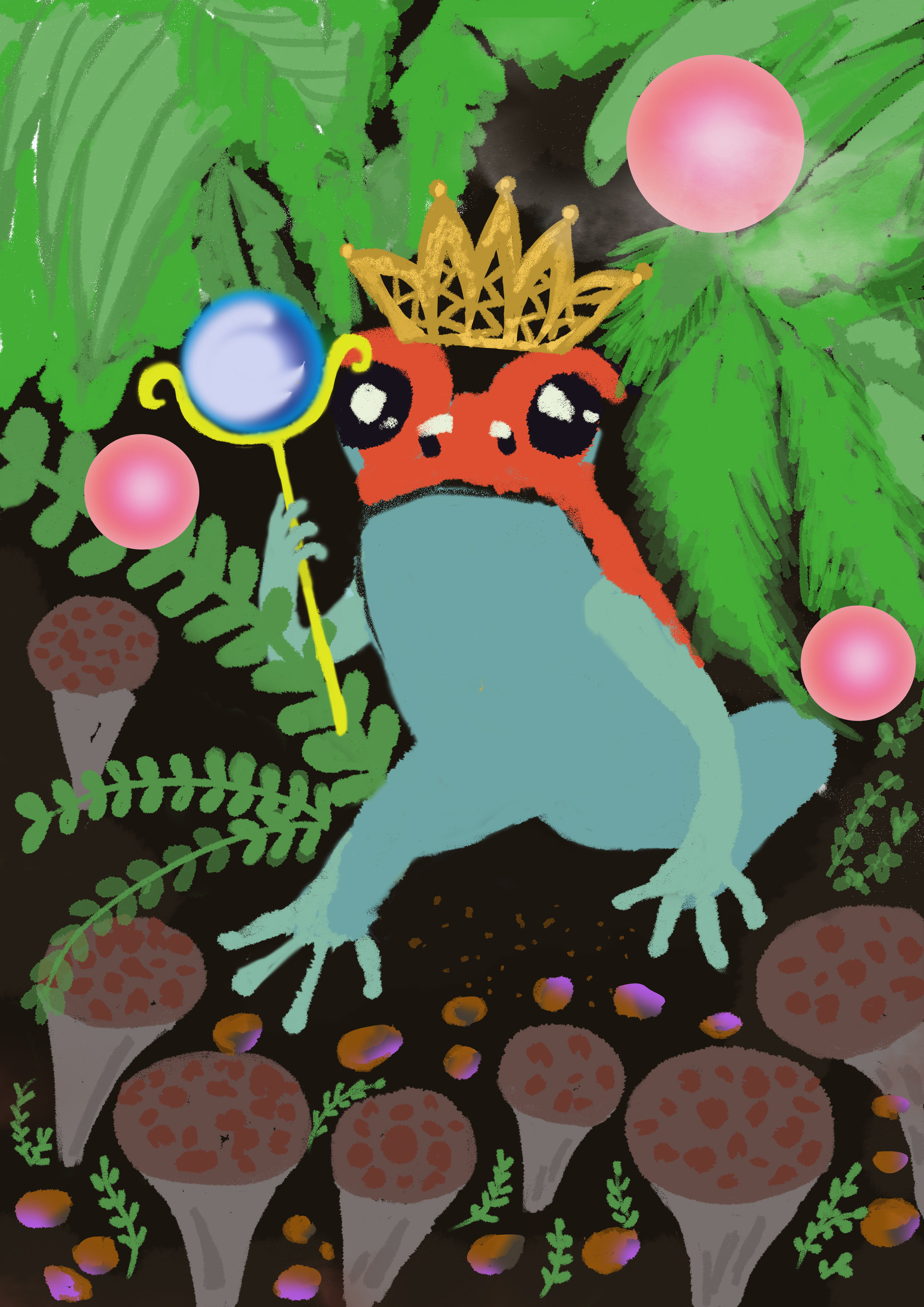 森系动物系列插画