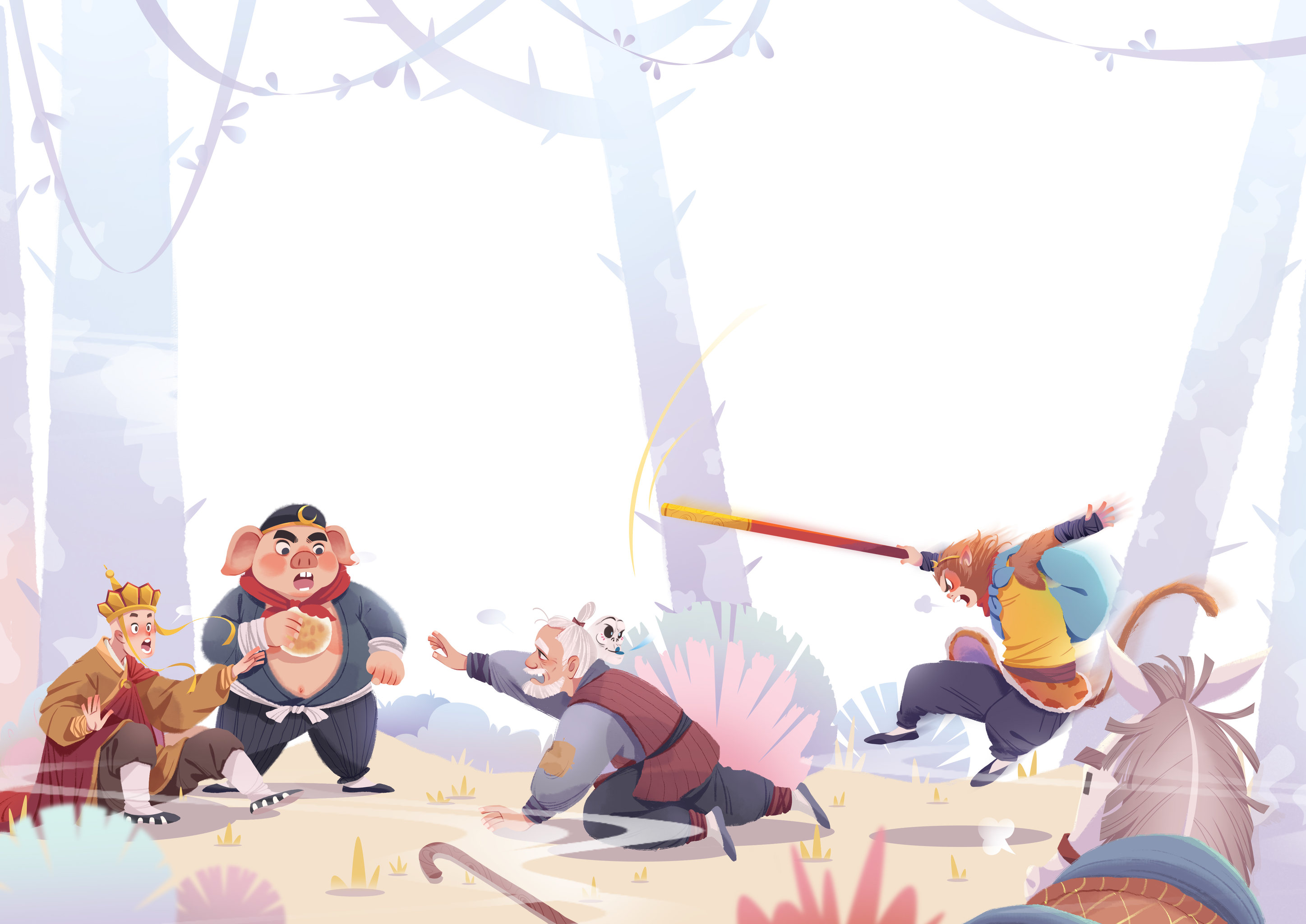 西游记,三打白骨精 - 一般般 - 原创作品 - 视觉中国(shijueme)