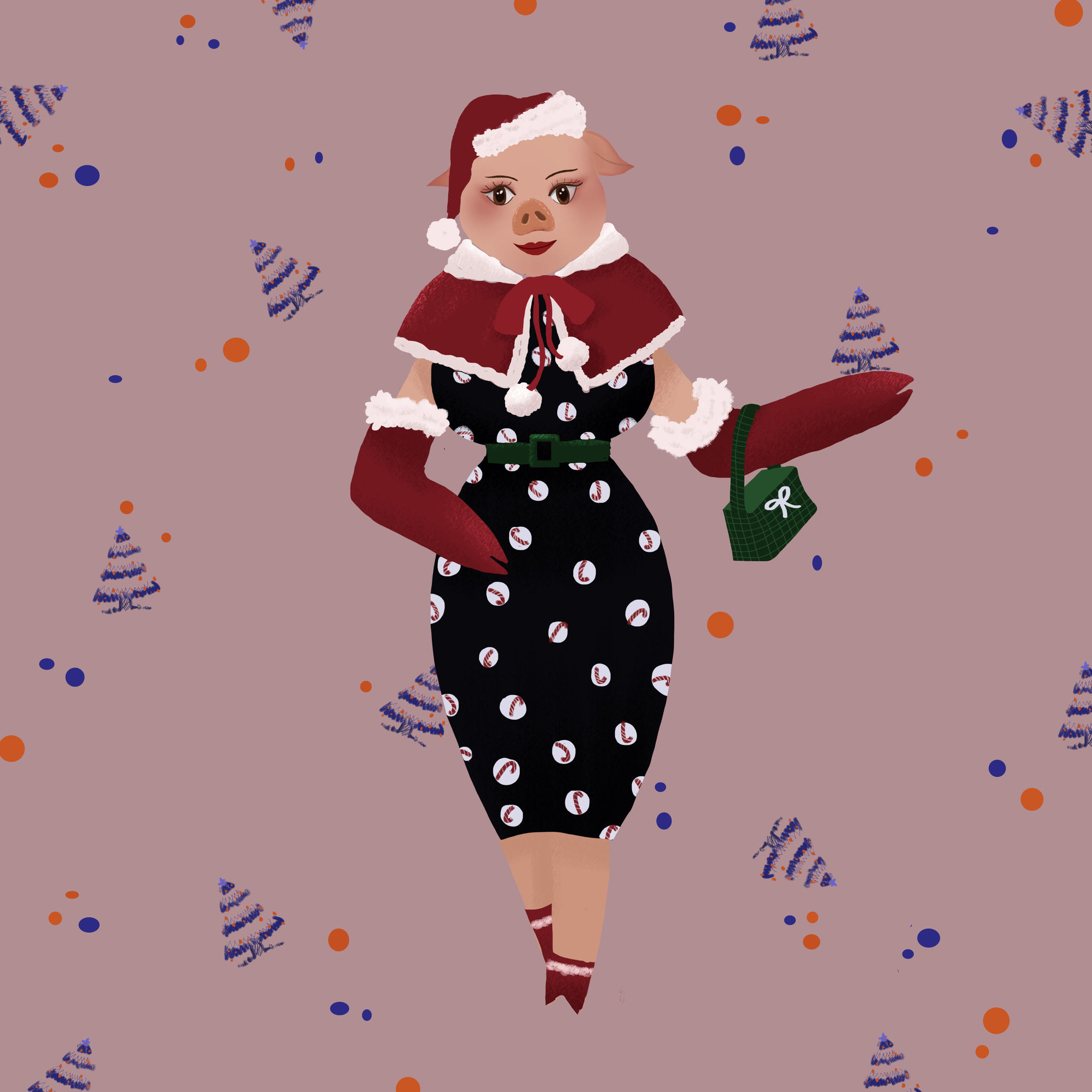 2021年12生肖形象设计插画