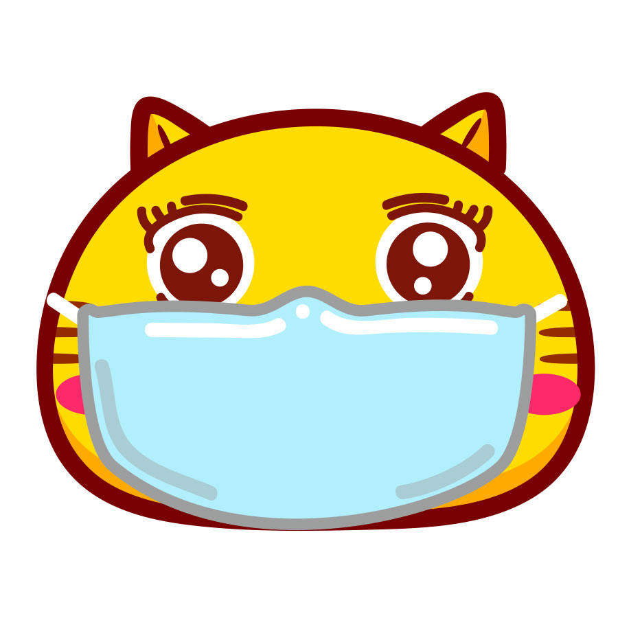 哈咪猫戴口罩表情头像