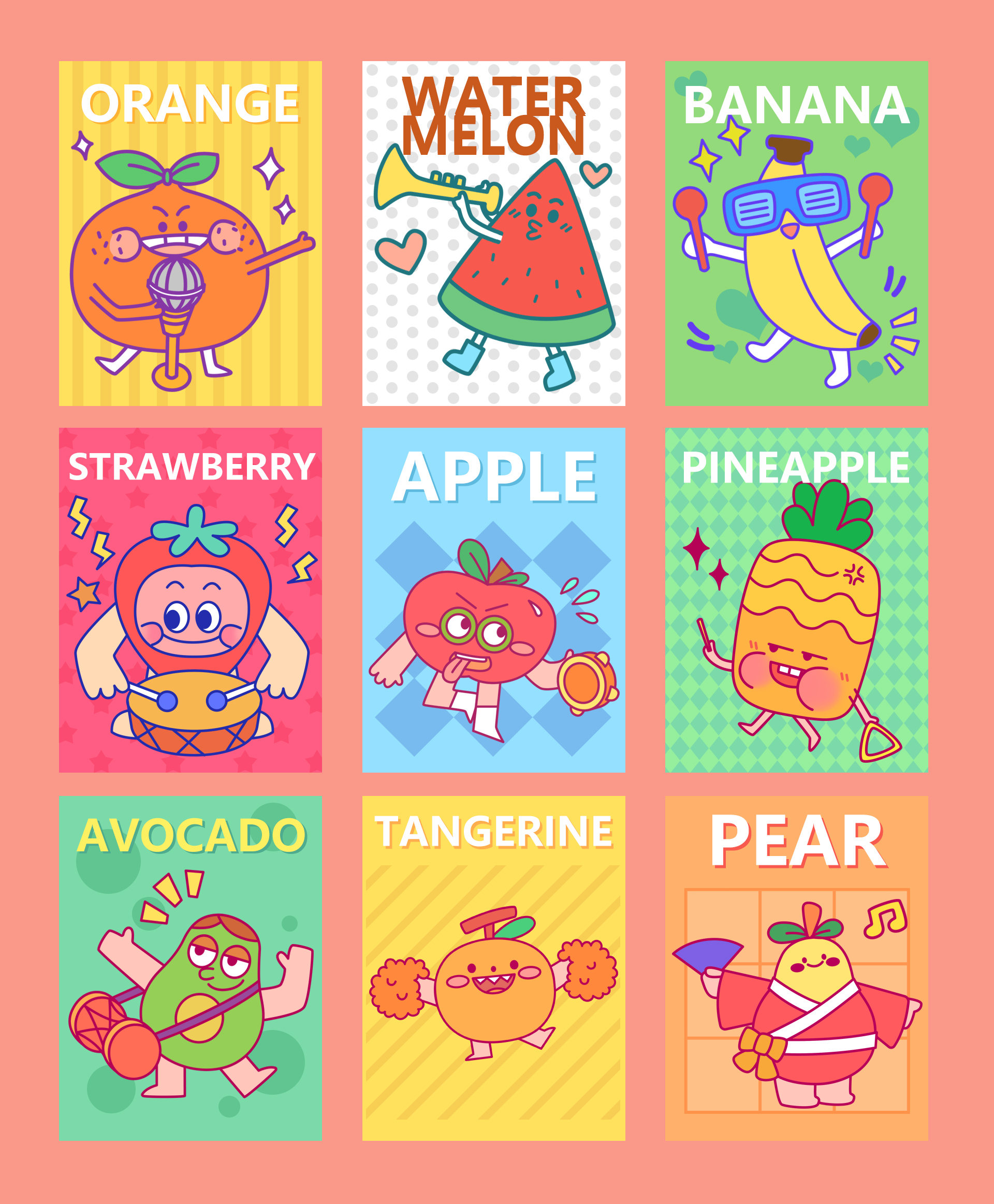 可爱插图设计-doodle风插画设计