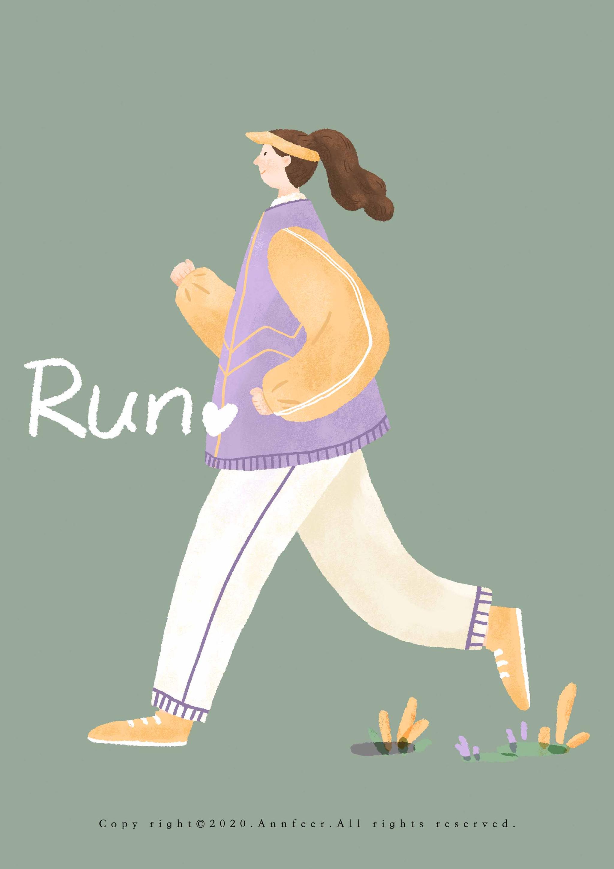 原创插画|当代女孩的青春日记人物插画