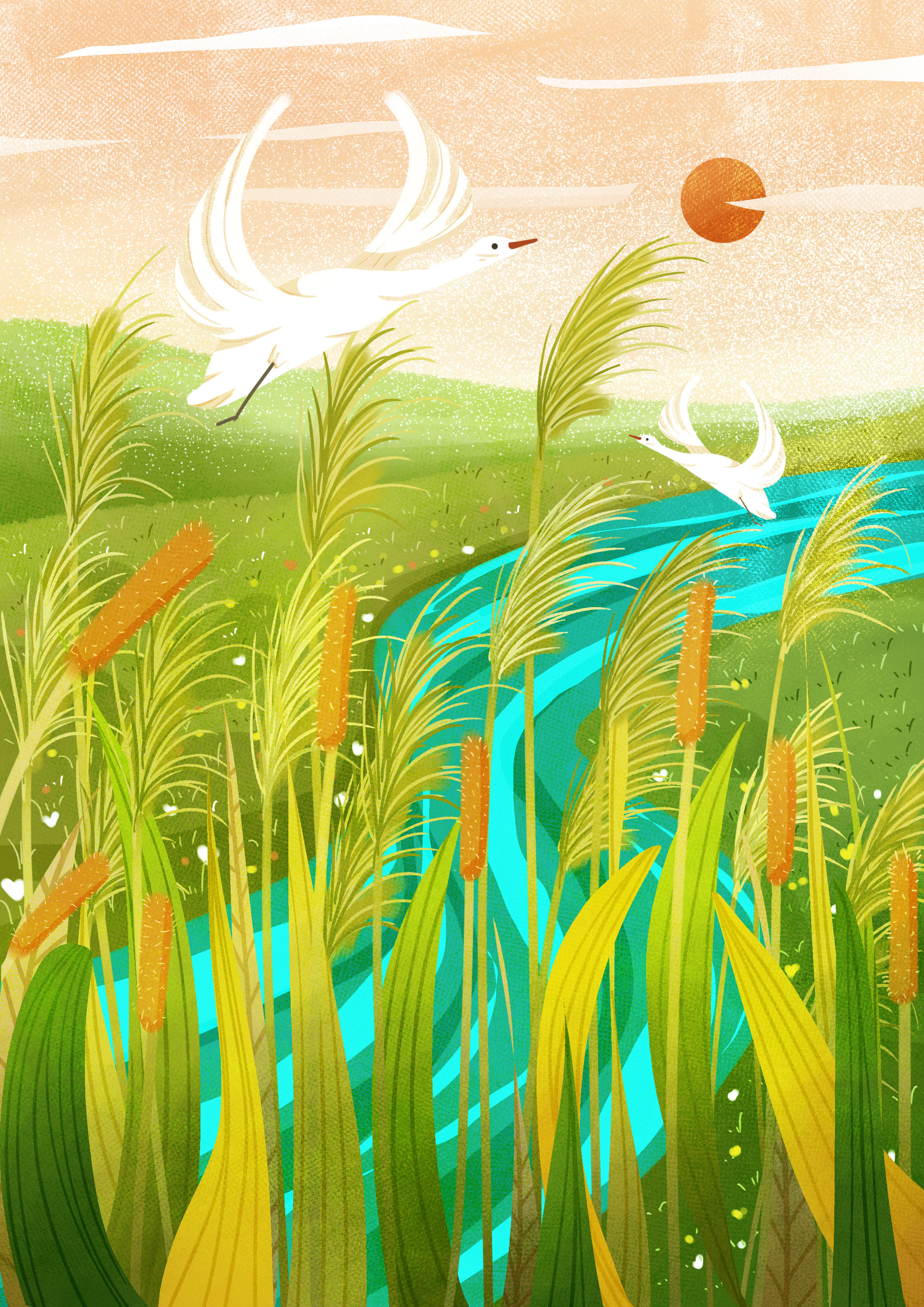 肌理插画 - 流年似水 - 原创作品 - 视觉中国(shijueme)