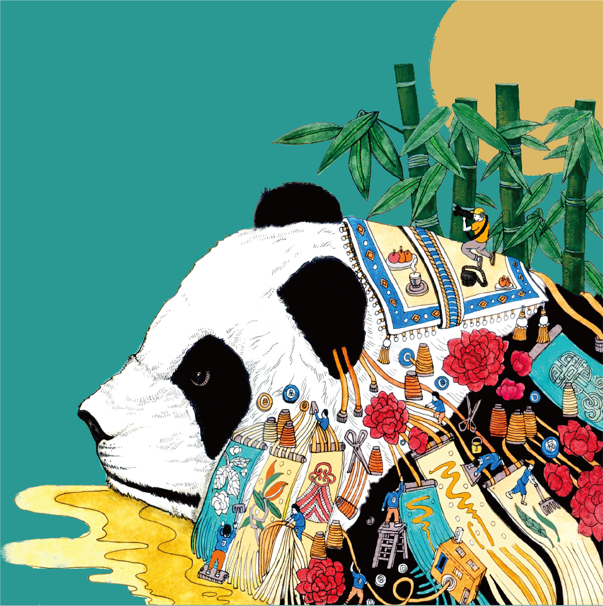 蜀绣- gianna hong - 原创作品 - 视觉中国(shijueme)