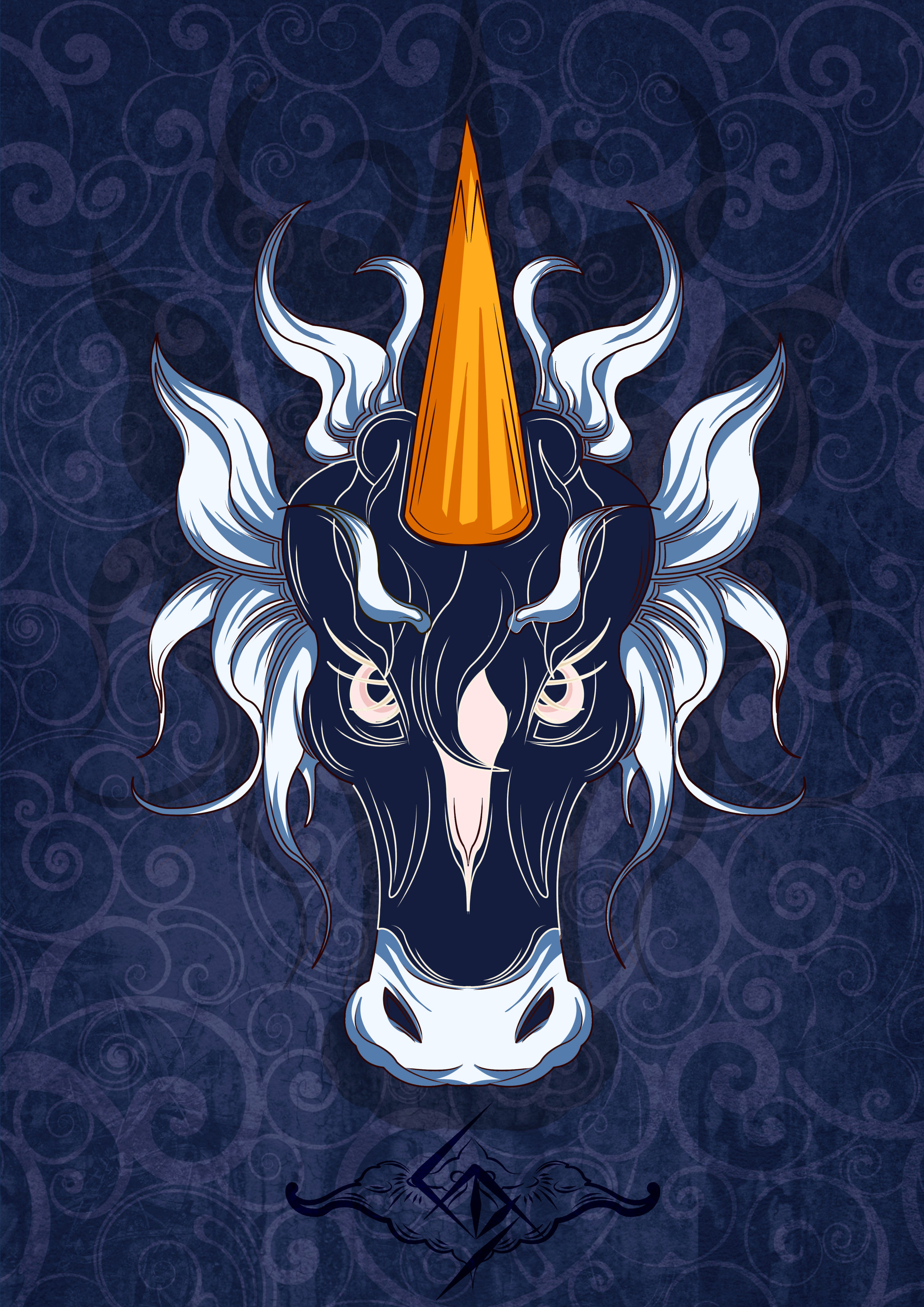 十二生肖系列插画——马