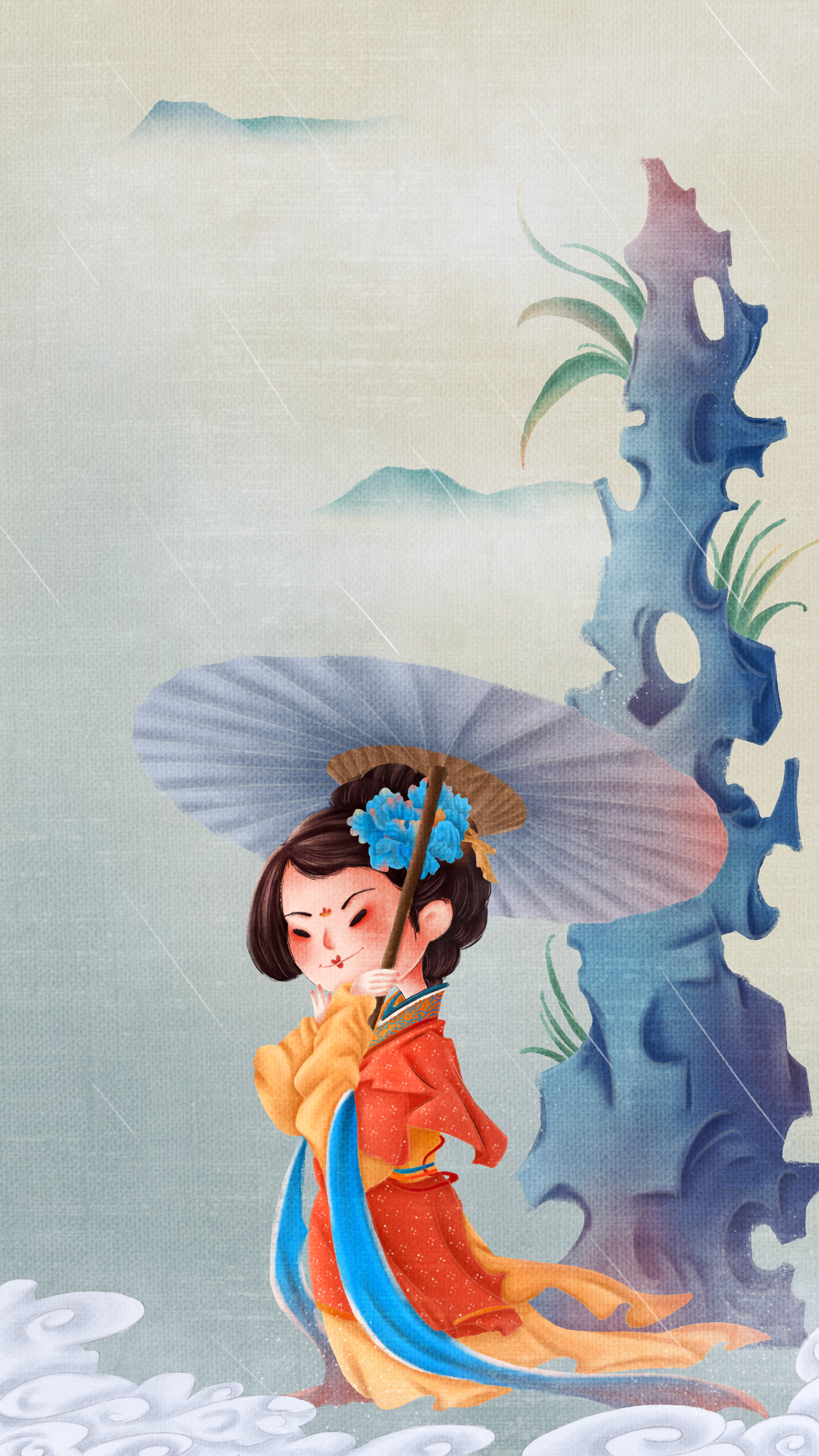 国风仕女版24节气 - 青禾咩咩 - 原创作品 - 视觉中国(shijueme)