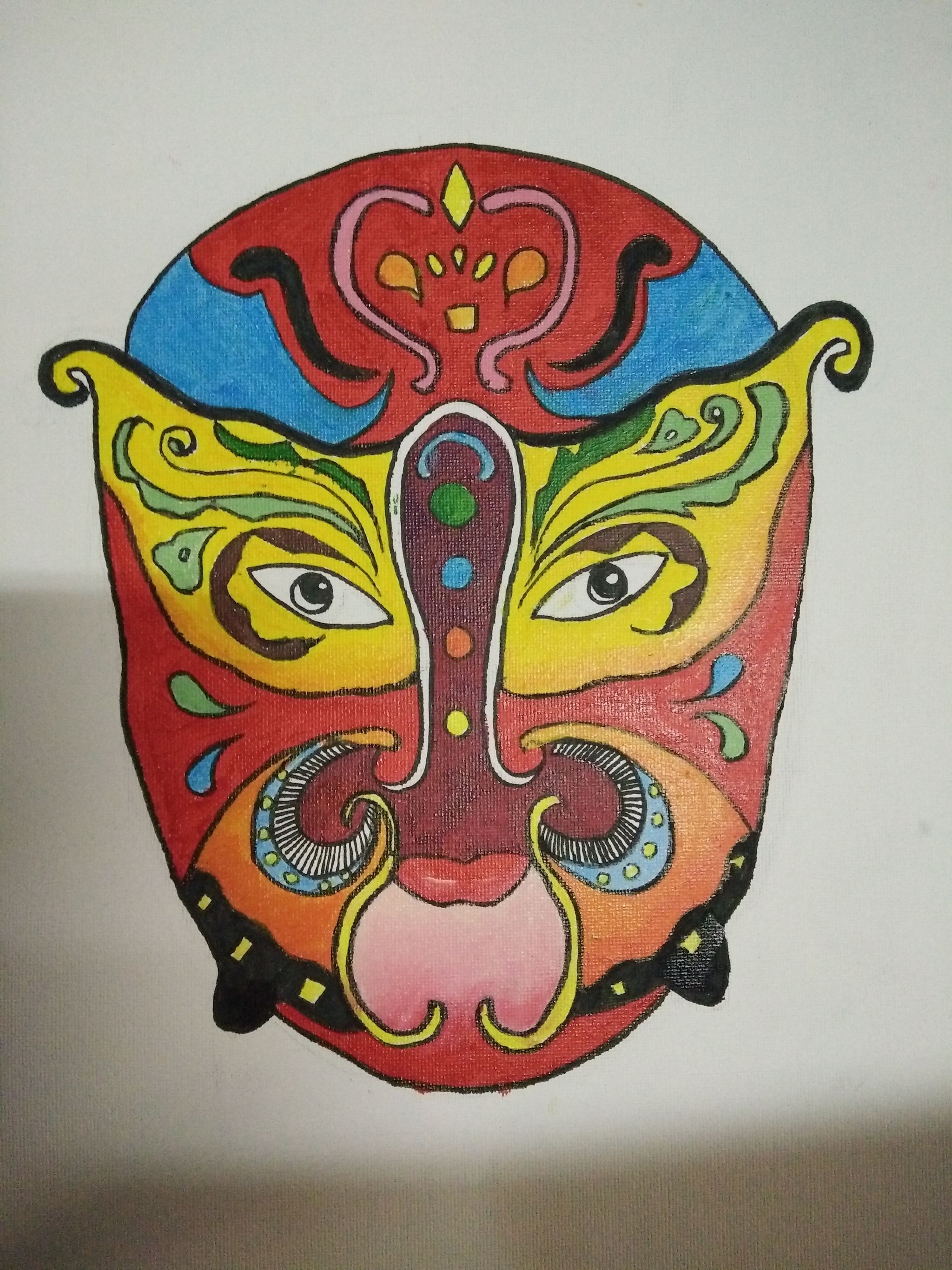 花样脸谱 - 若悲伤没有眼泪 - 原创作品 - 视觉中国(爱视觉)