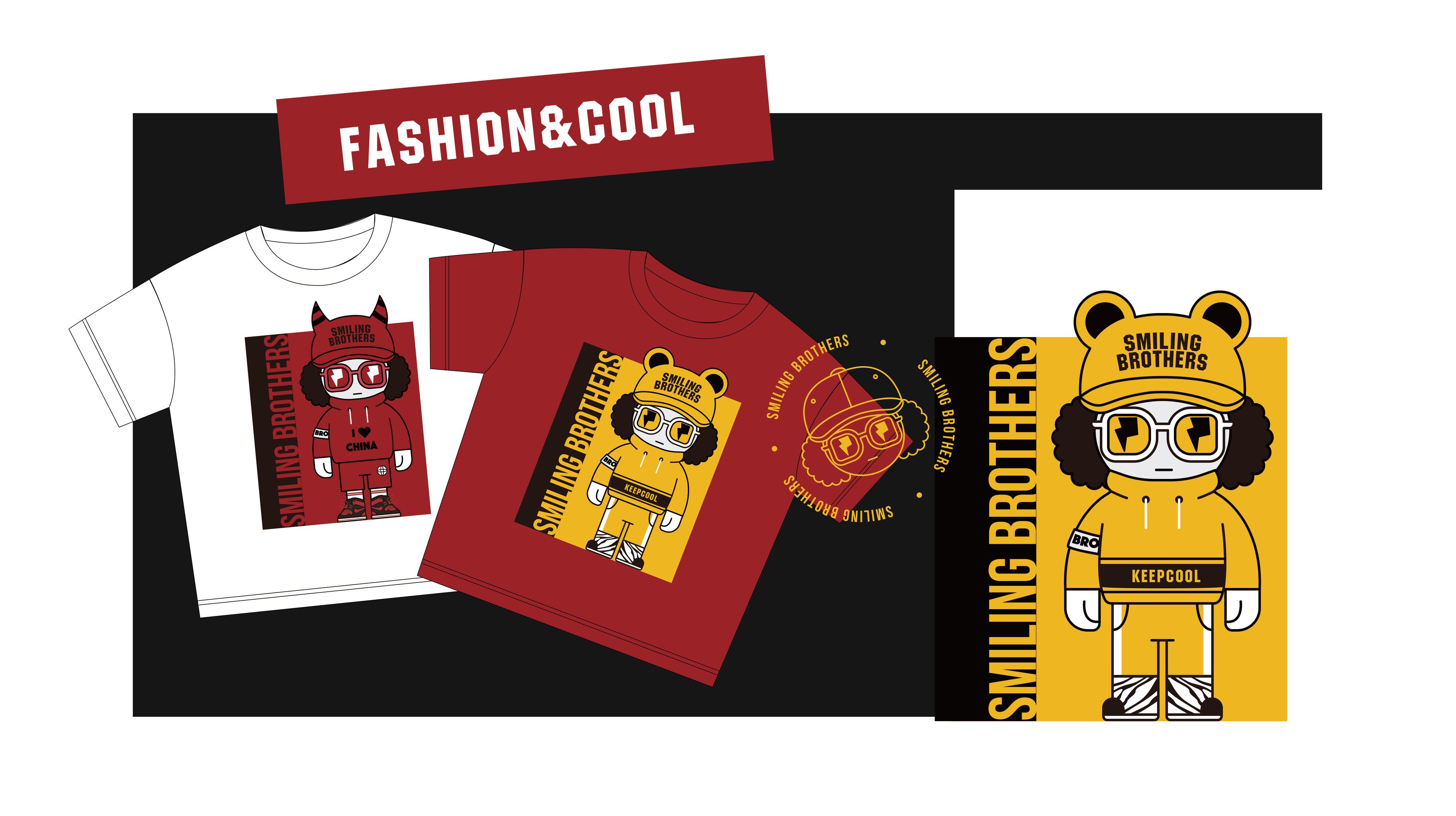 笑脸兄弟潮牌童装ip设计