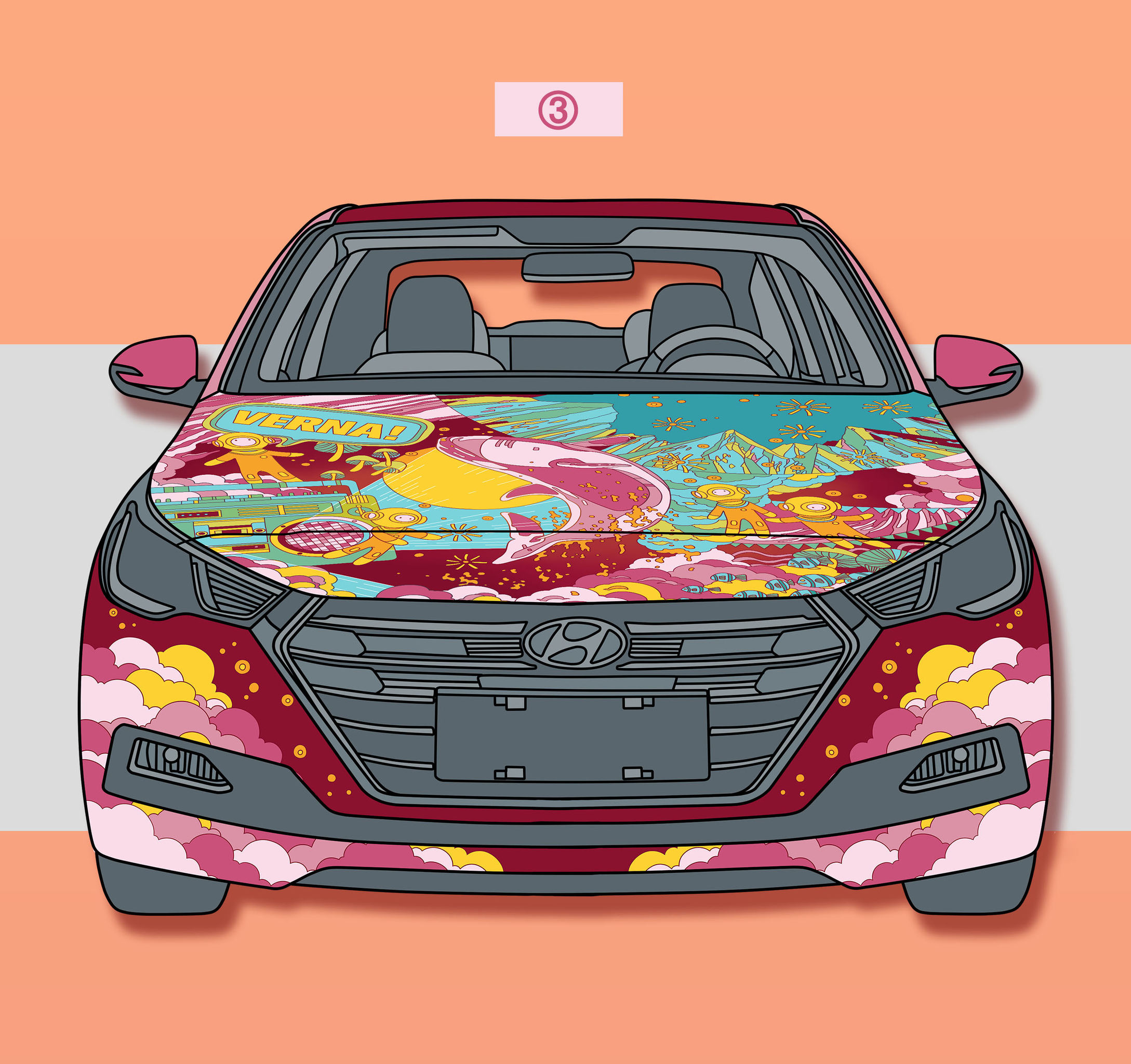 悦,纳就造吧!创意车贴设计大赛-设计作品