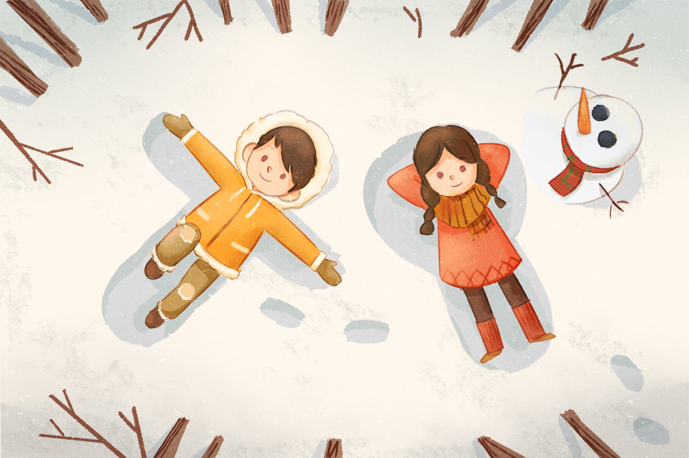 冬季系列插画