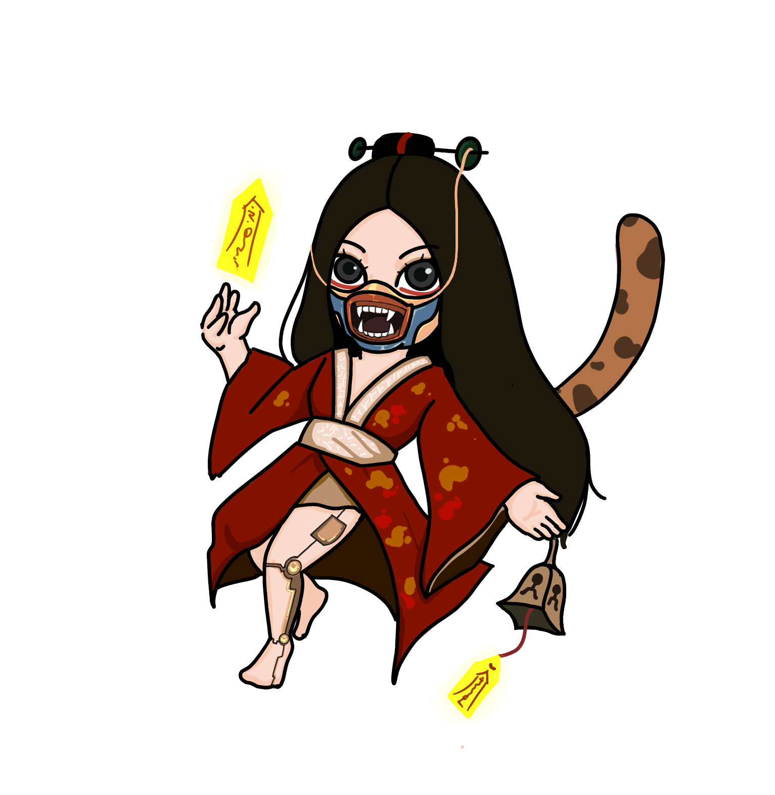 山海经神话人物q版设计