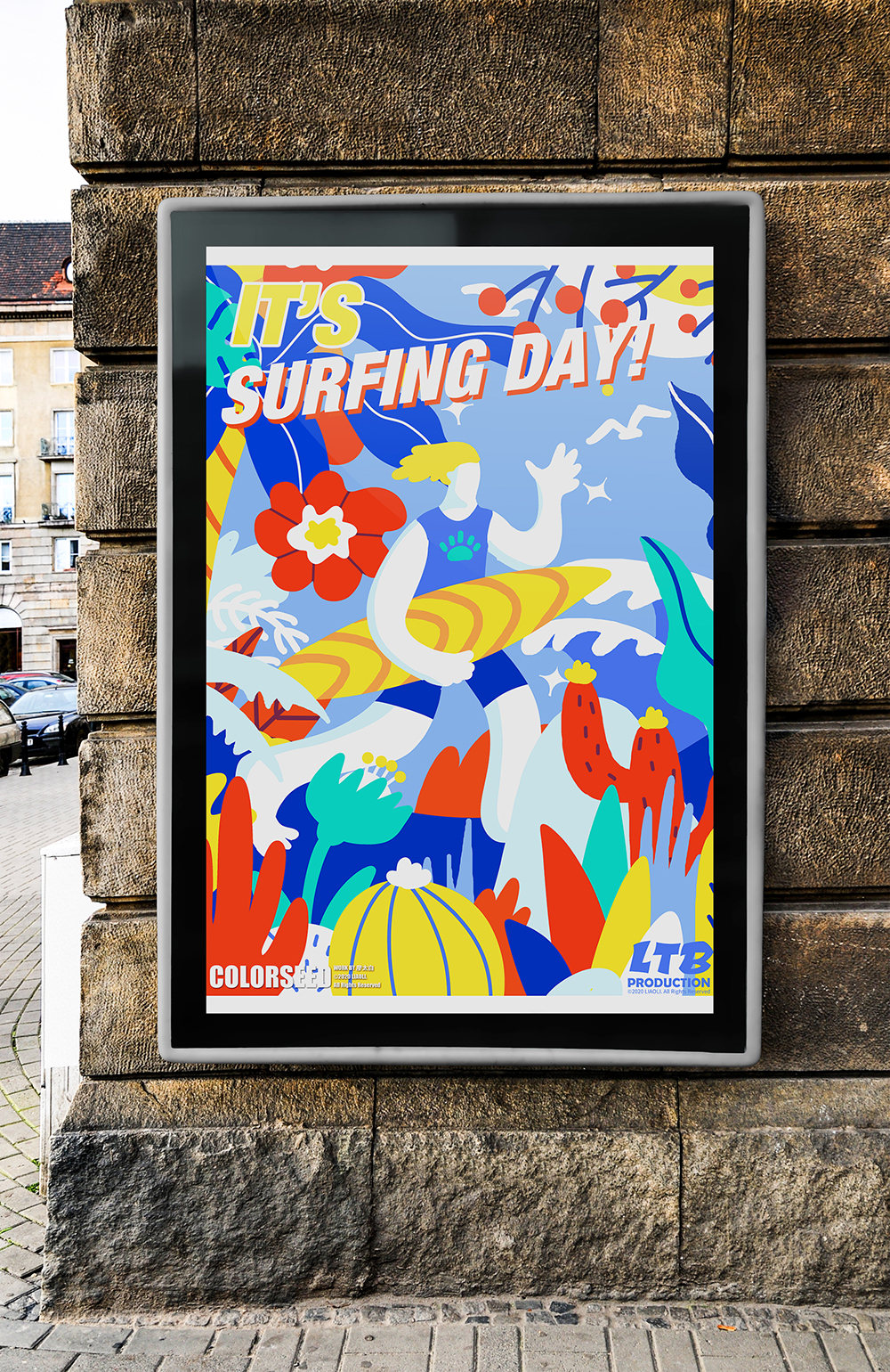 扁平风格插画海报