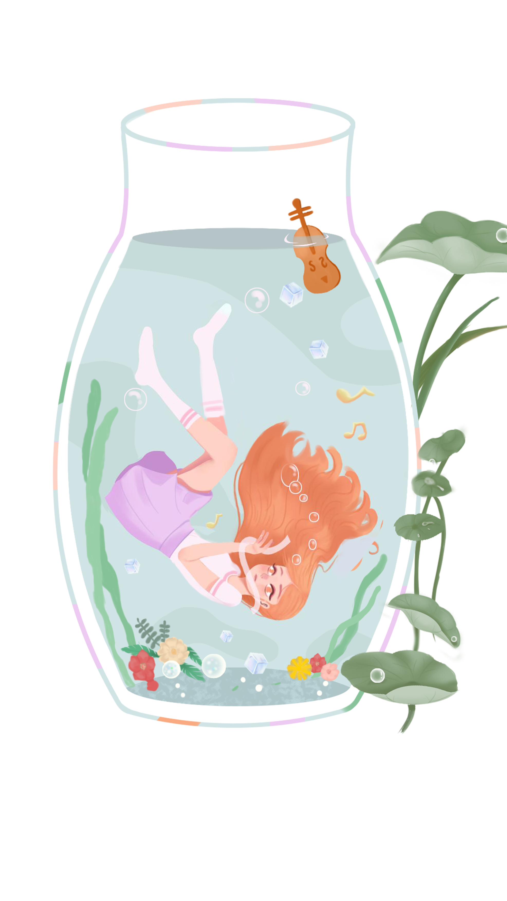 瓶子里的世界 插画  - 其他绘画 |   上传时间: 2021-09-14 14:14 为