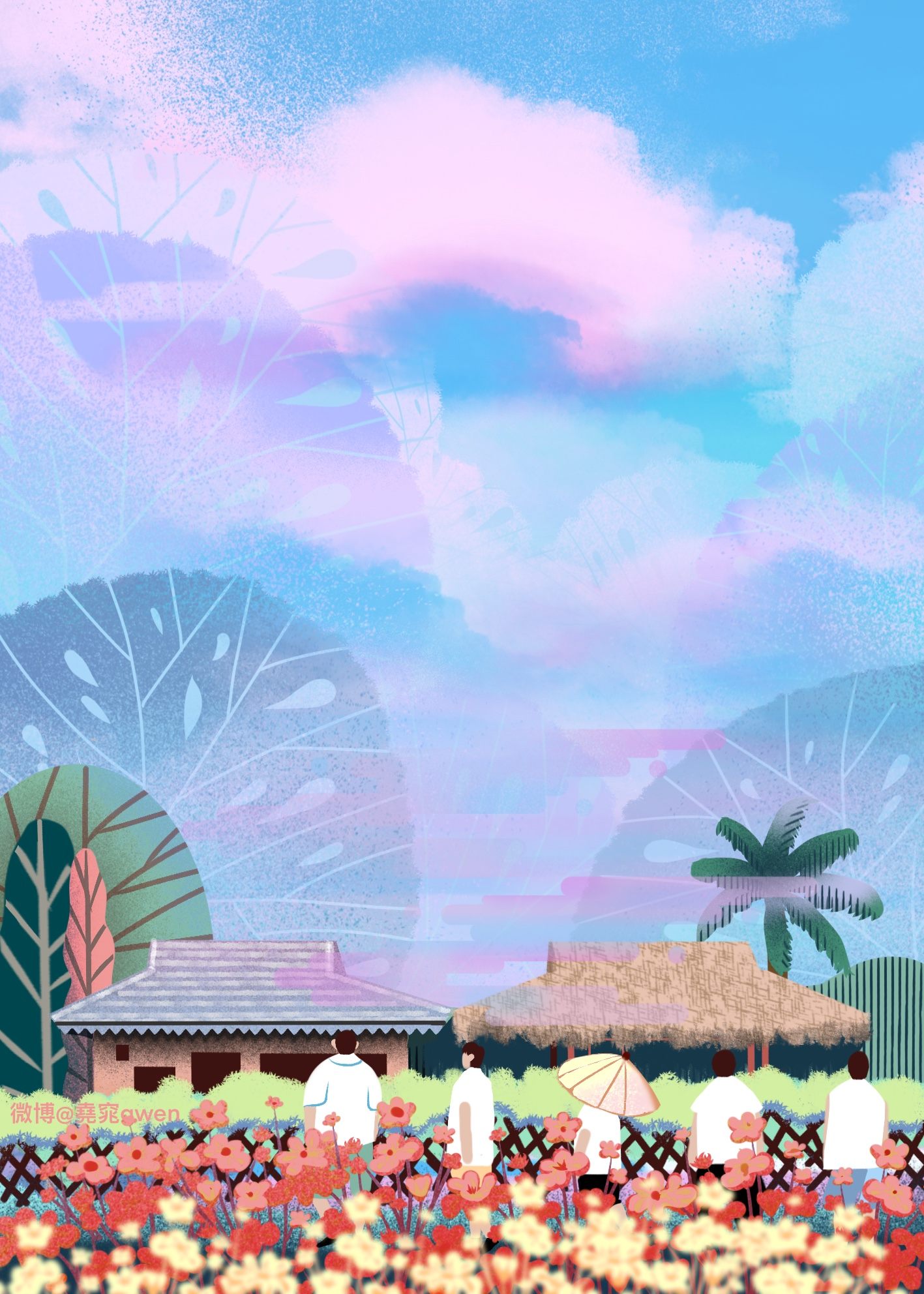 向往的生活插画